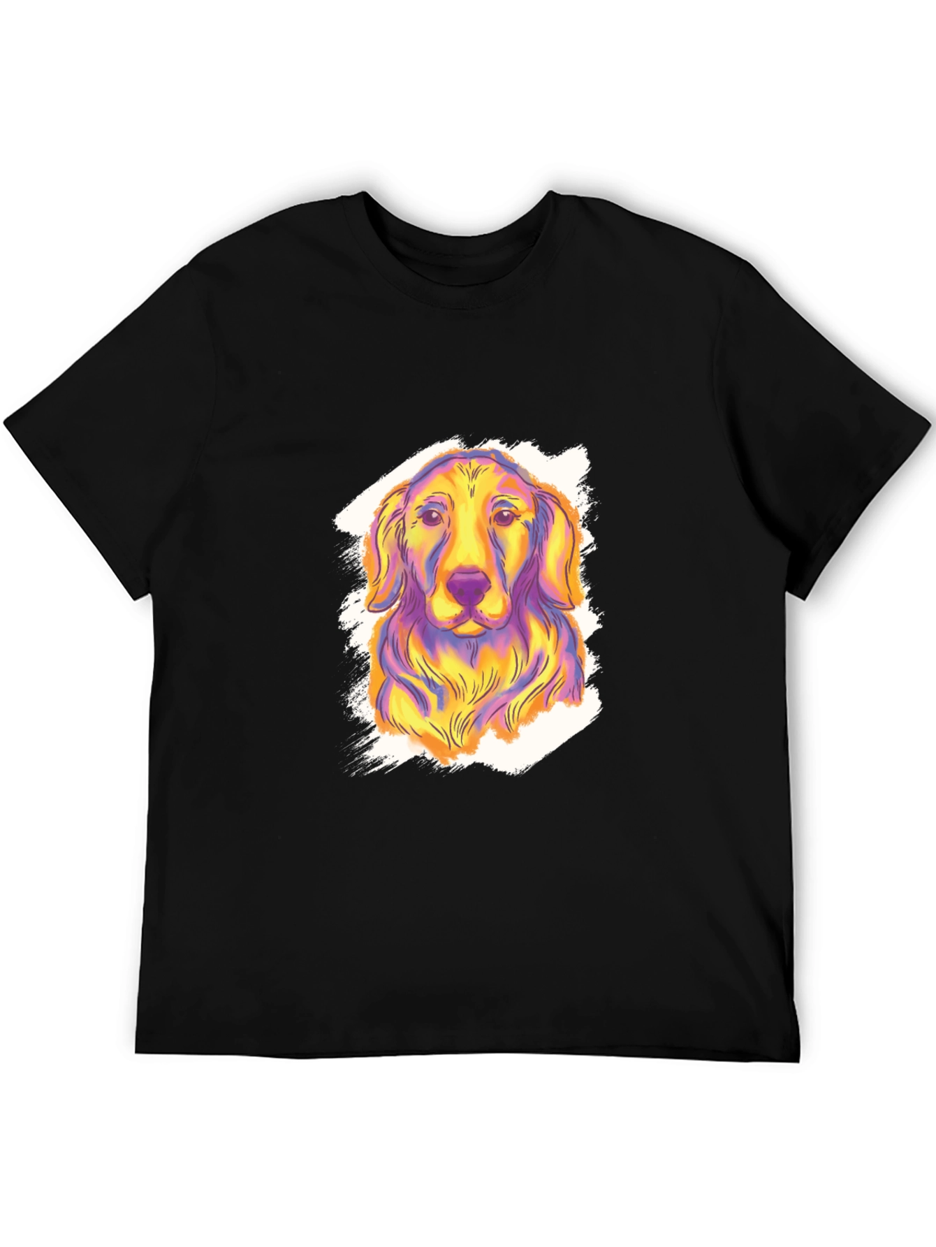 Dog Graphic Print Tee - Funky Canine Style!