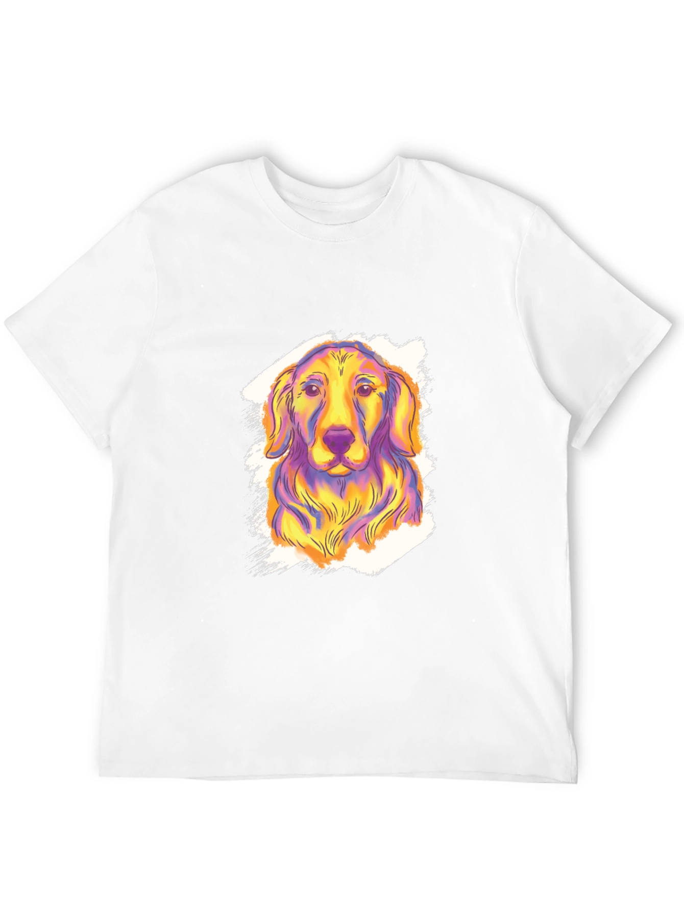 Dog Graphic Print Tee - Funky Canine Style!