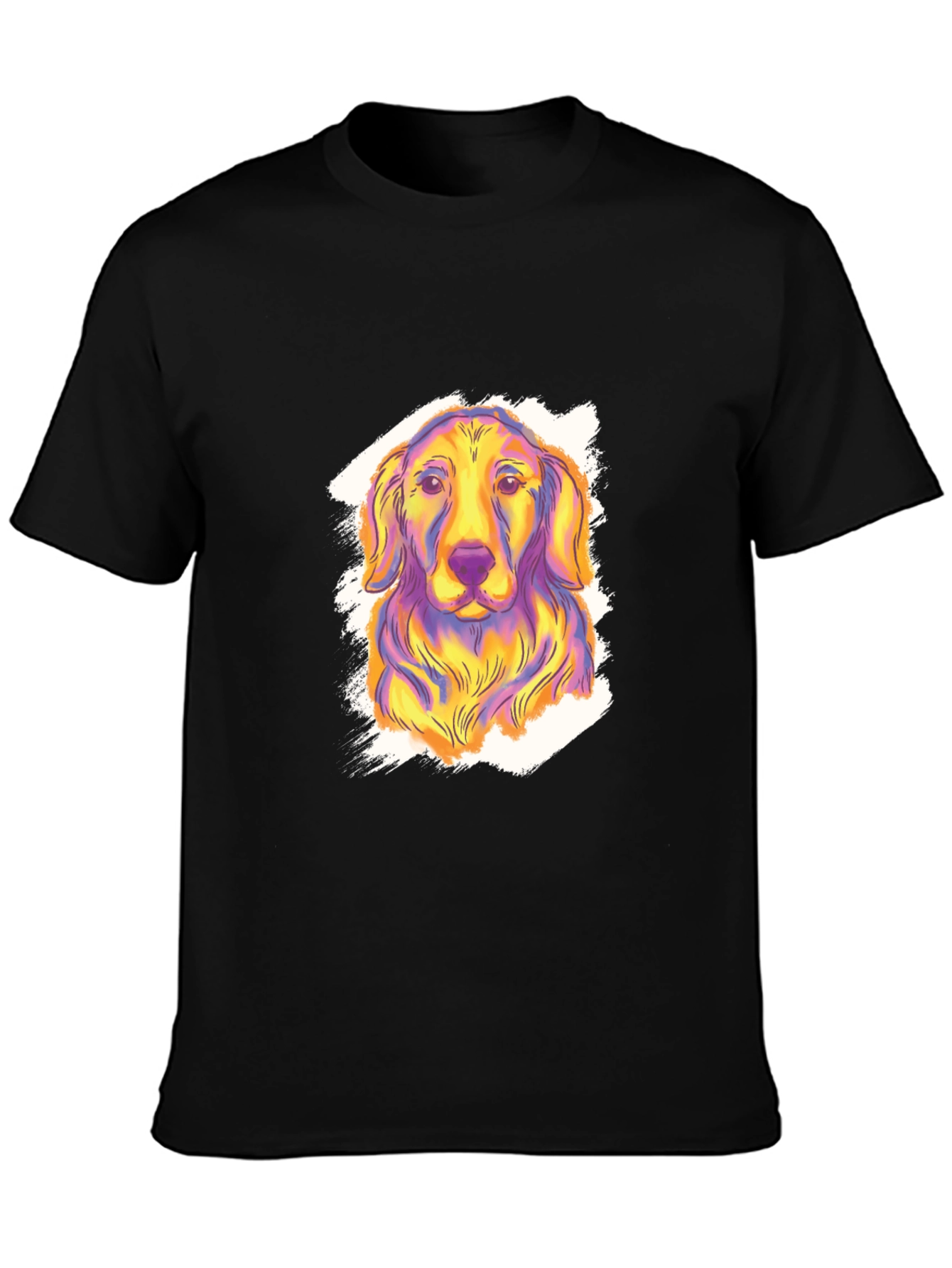 Dog Graphic Print Tee - Funky Canine Style!
