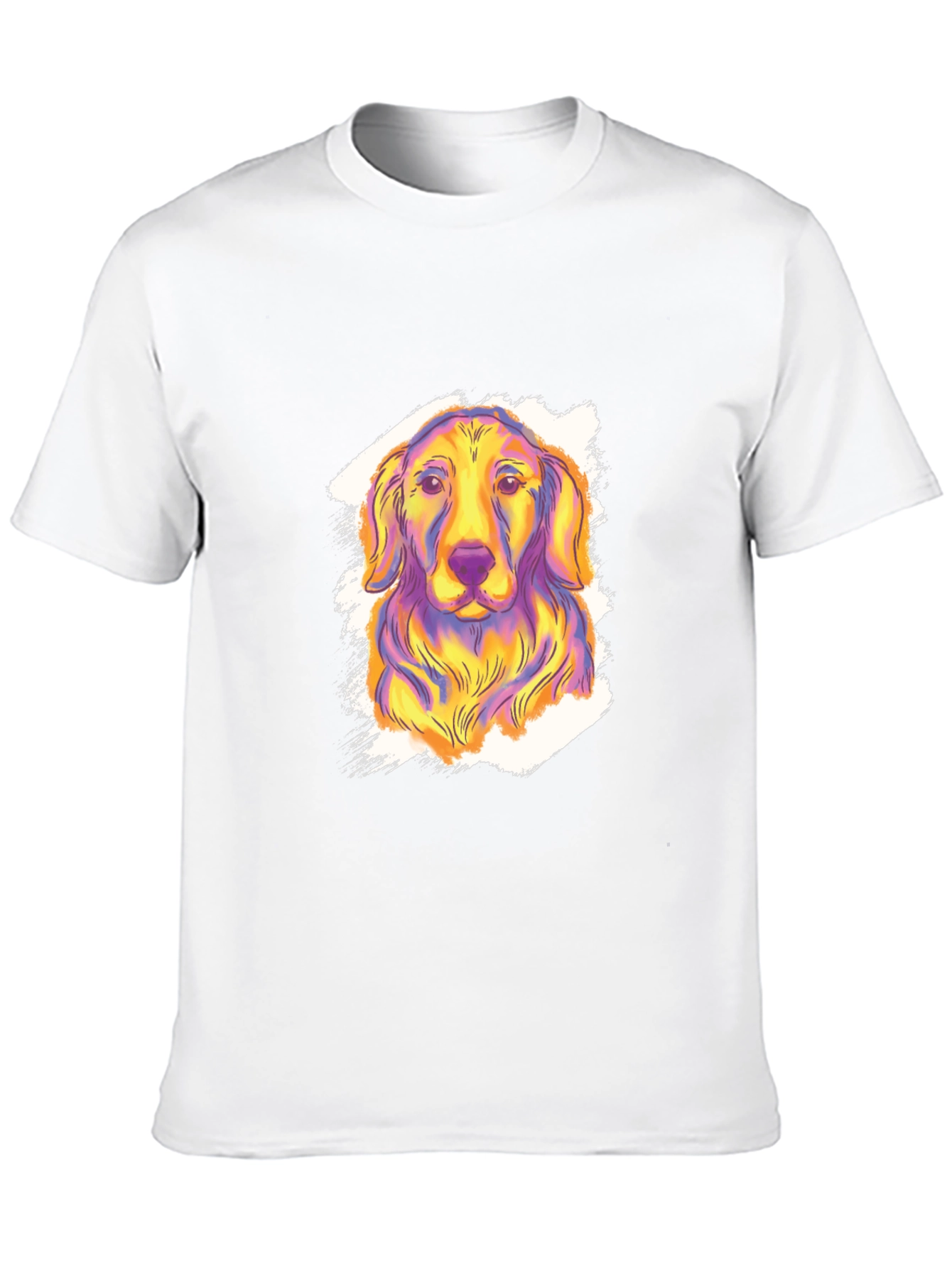 Dog Graphic Print Tee - Funky Canine Style!