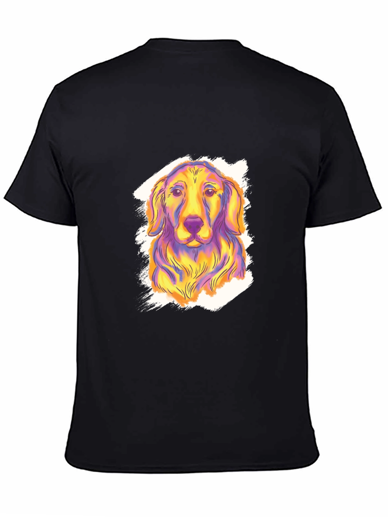 Dog Graphic Print Tee - Funky Canine Style!