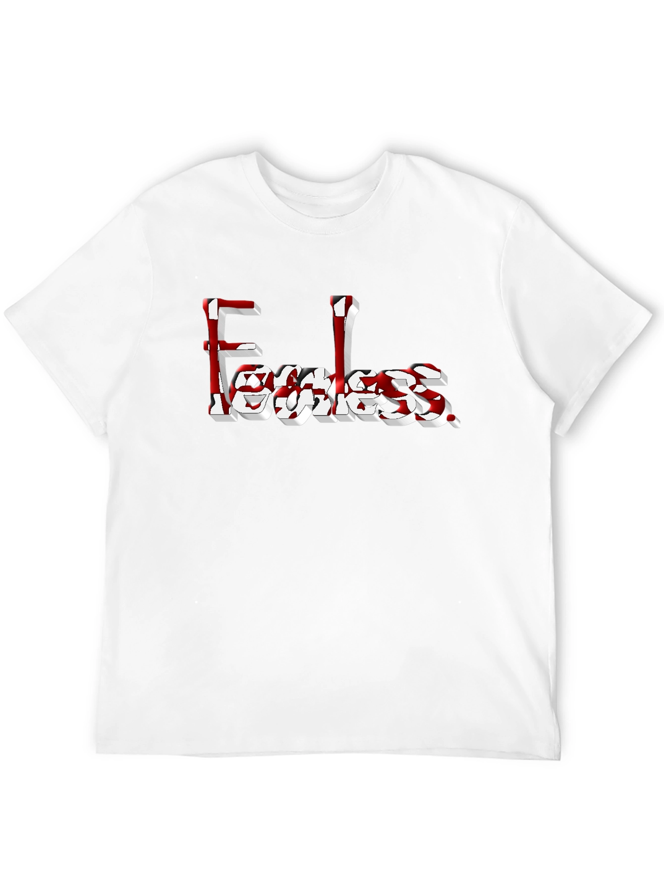 Fearless Graphic Tee - Black Cotton Casual Wear
