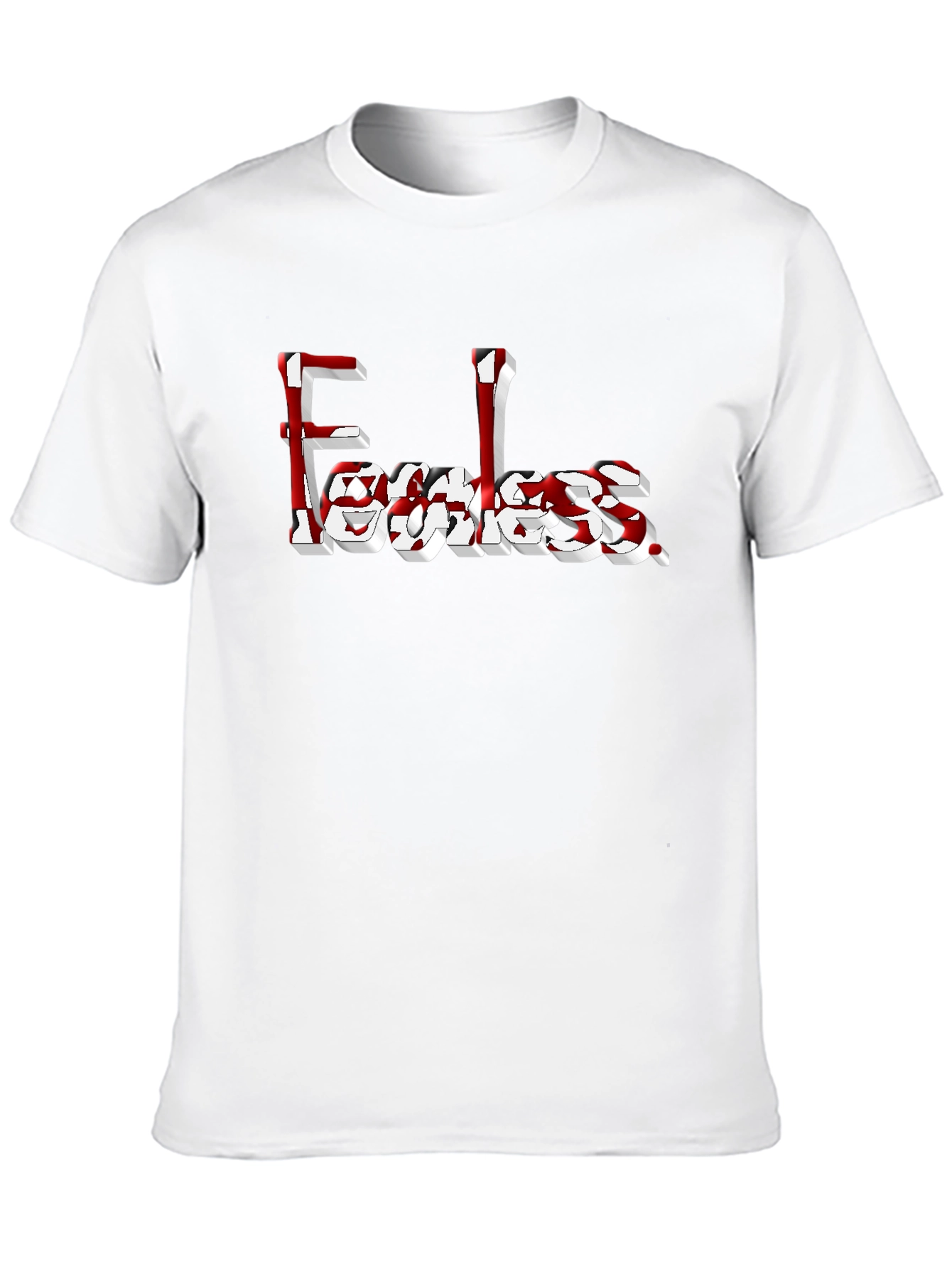 Fearless Graphic Tee - Black Cotton Casual Wear
