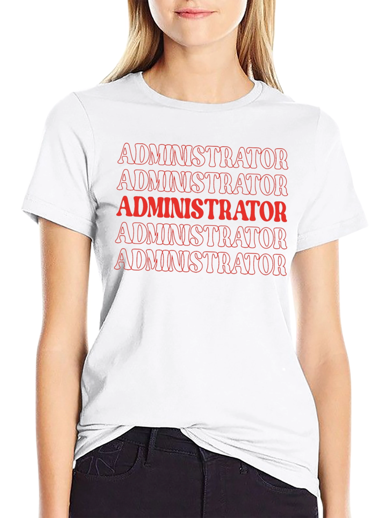 Administrator Tee - Bold Graphic Print T-Shirt