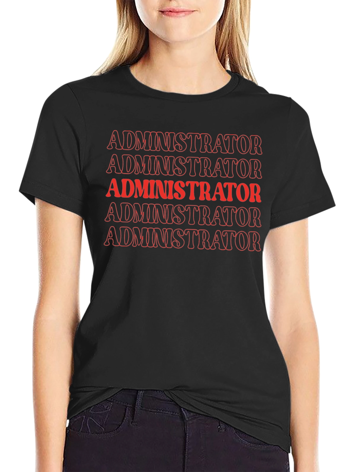Administrator Tee - Bold Graphic Print T-Shirt