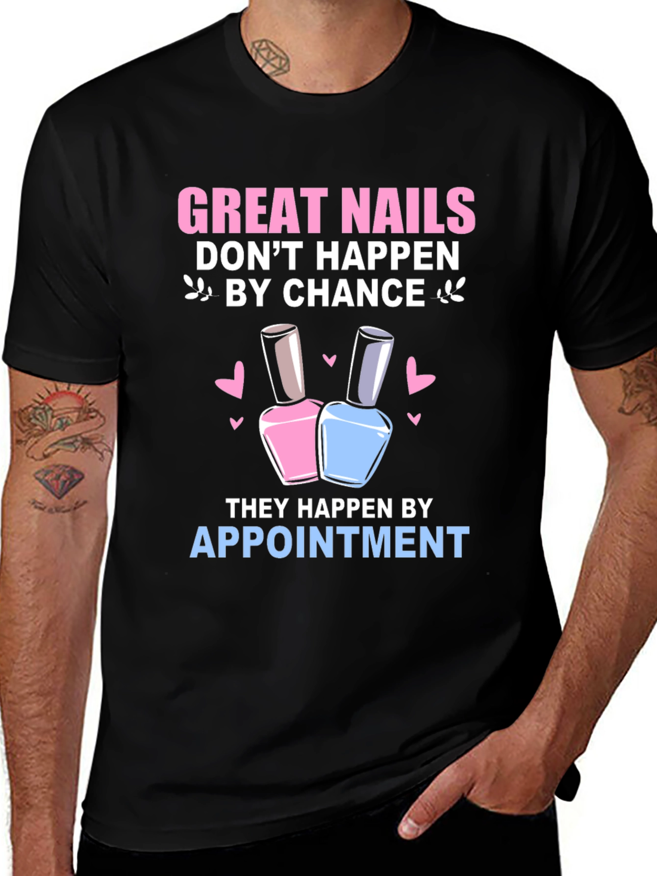 Great Nails Appointment T-Shirt - Black