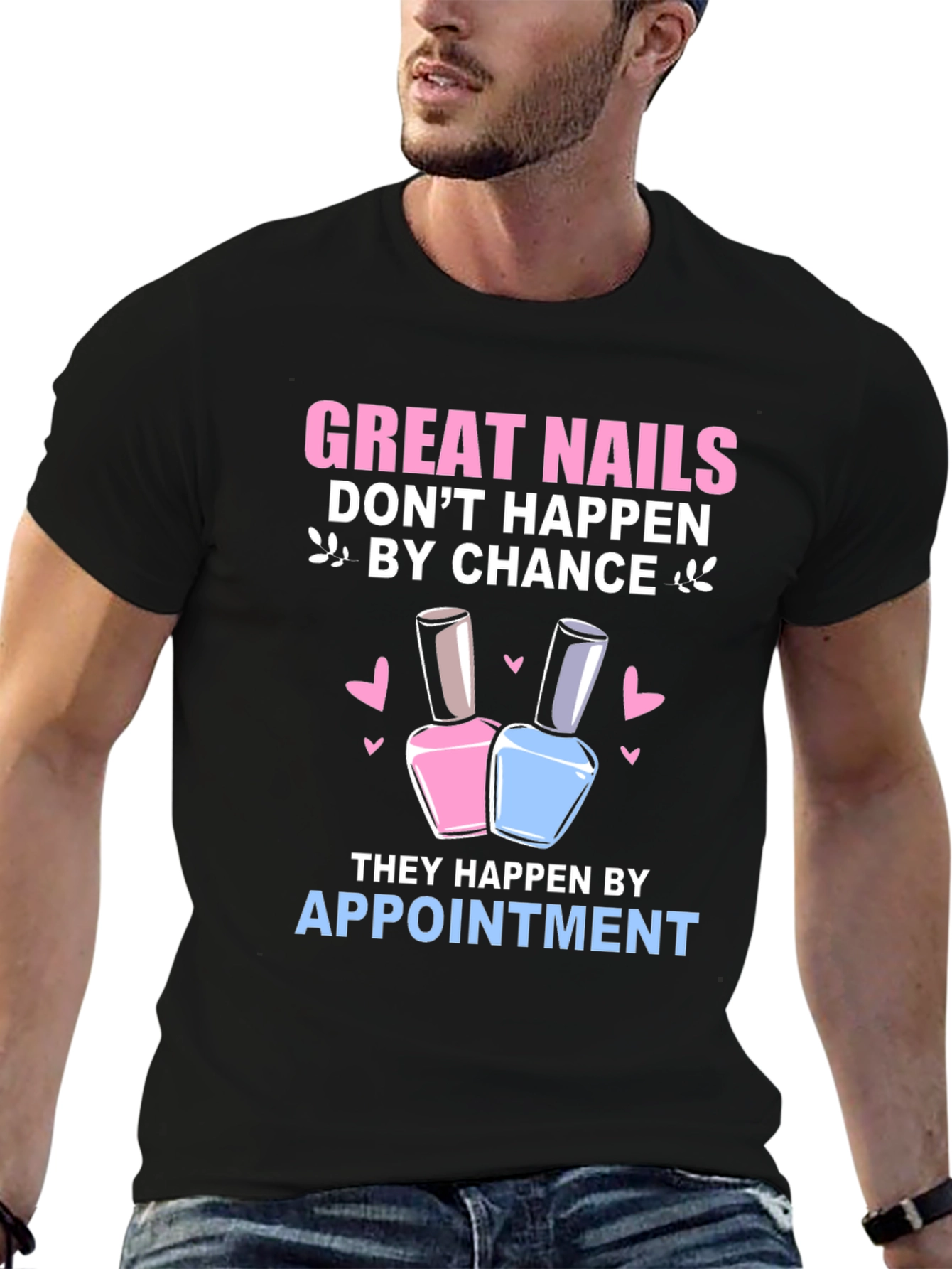Great Nails Appointment T-Shirt - Black