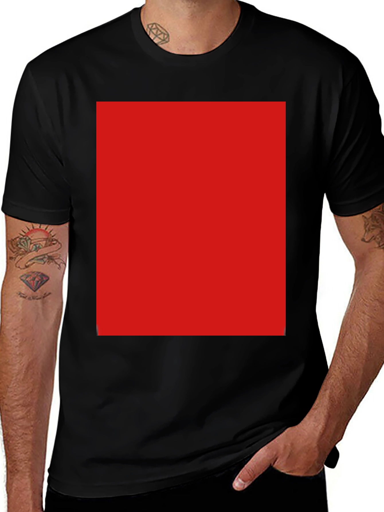 Black Short Sleeve Crew Neck T-Shirt