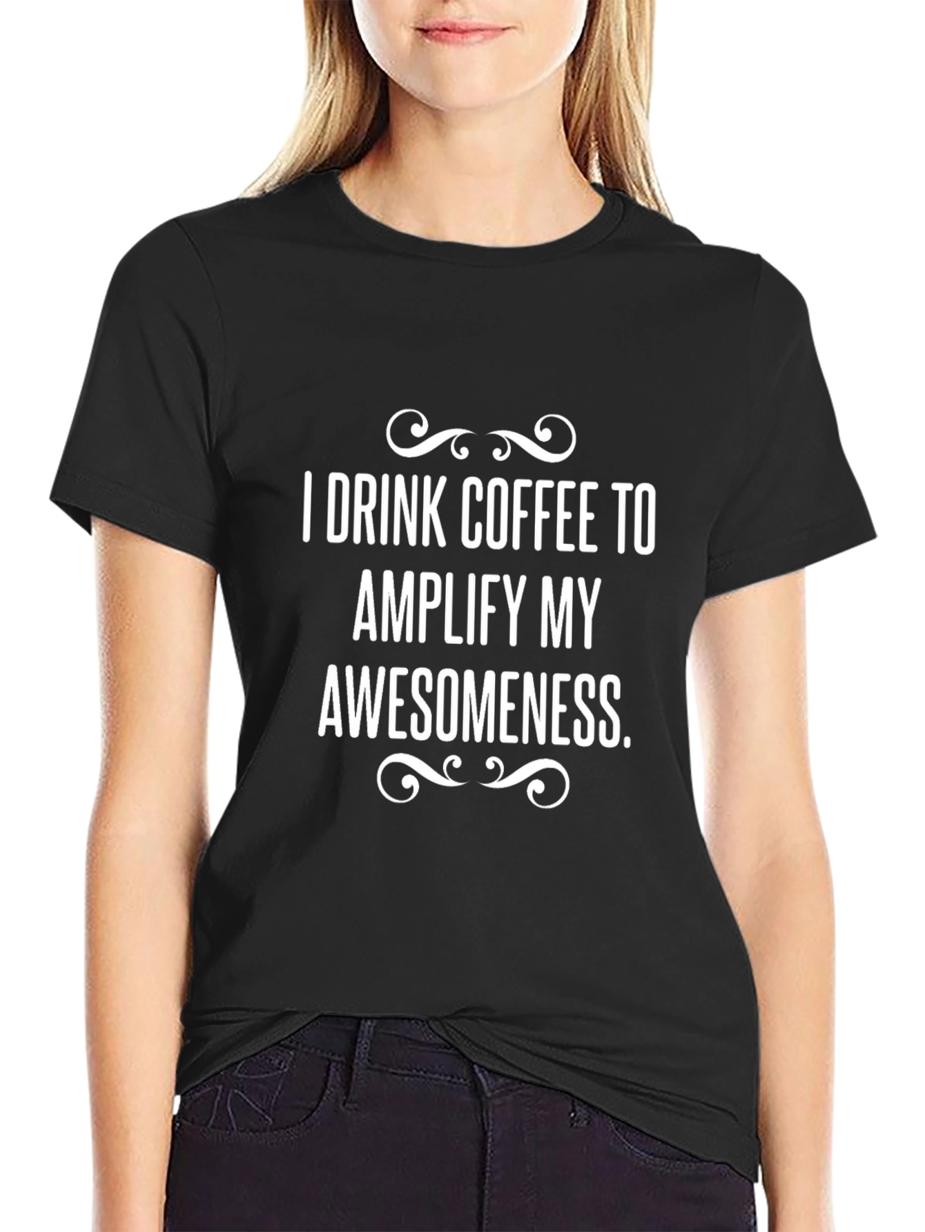 Coffee Awesomeness Graphic Tee - Black