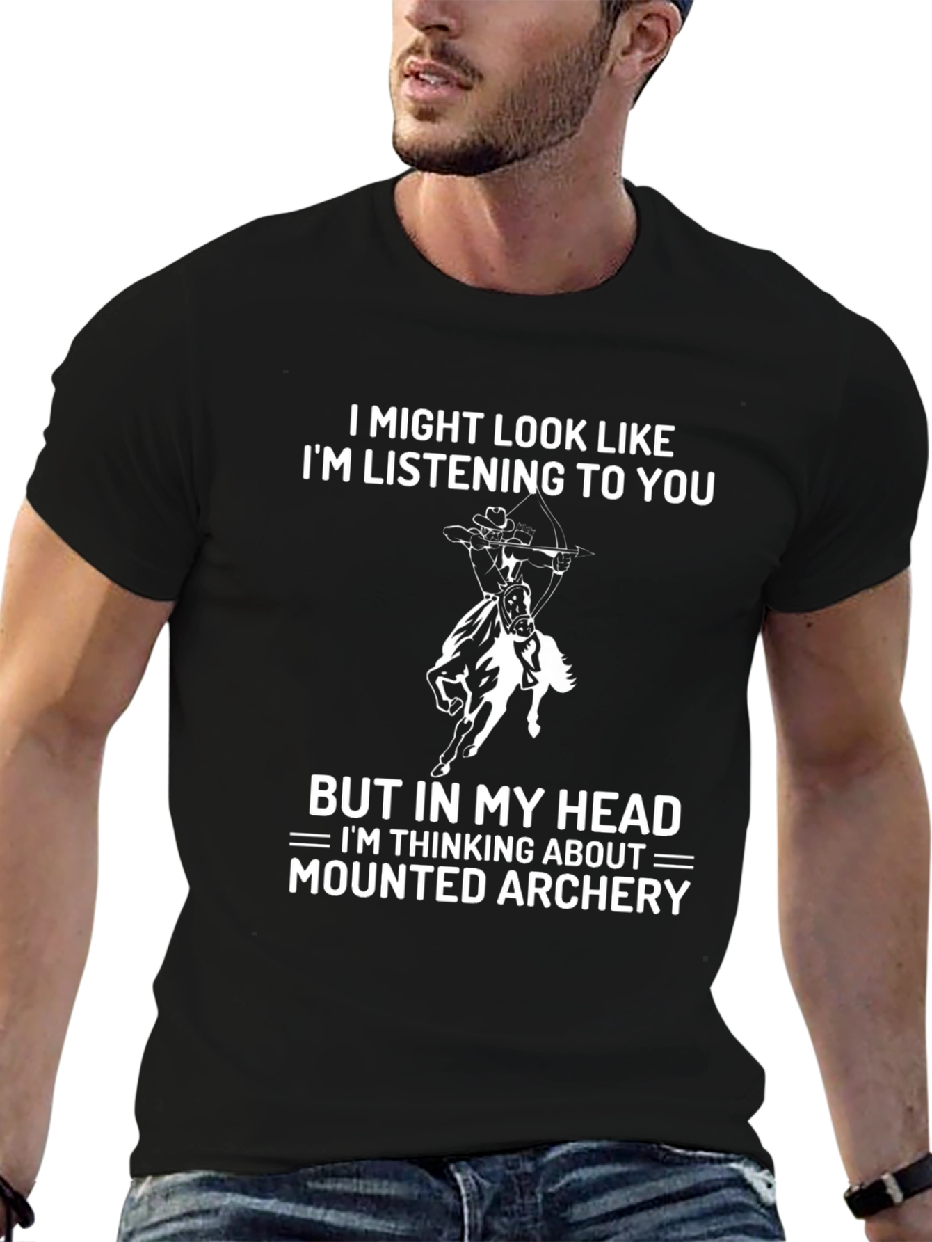 Mounted Archery Humor T-Shirt
