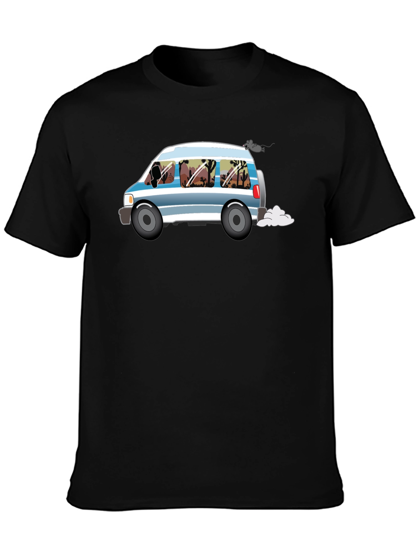 Retro Van Desert Scene Graphic Tee