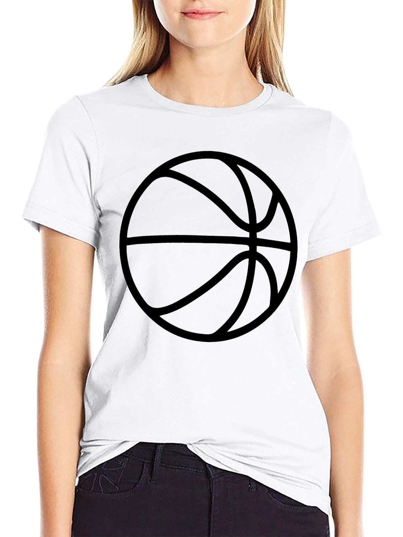 Basketball Graphic Black T-Shirt