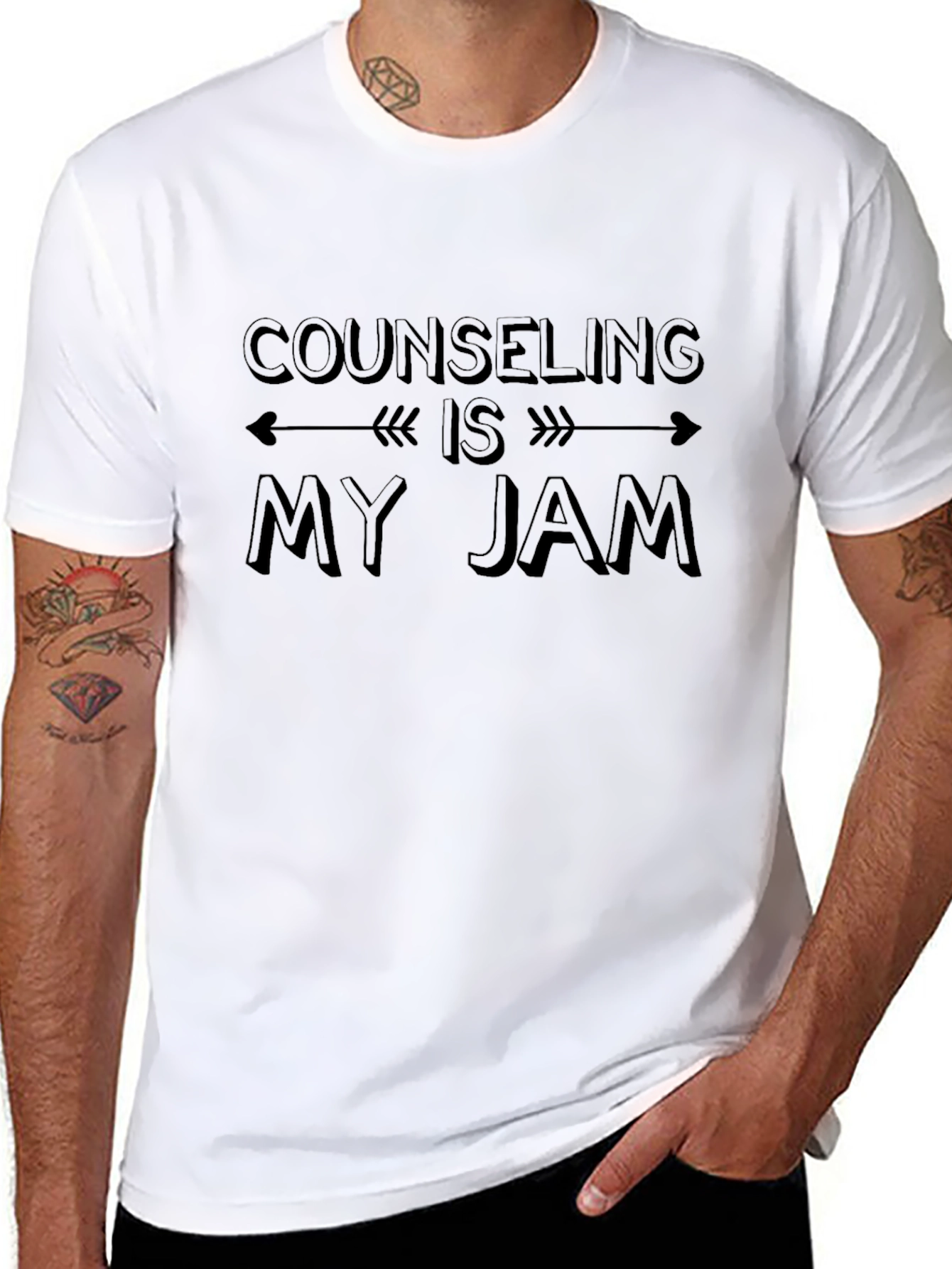 Counseling Is My Jam Black T-Shirt