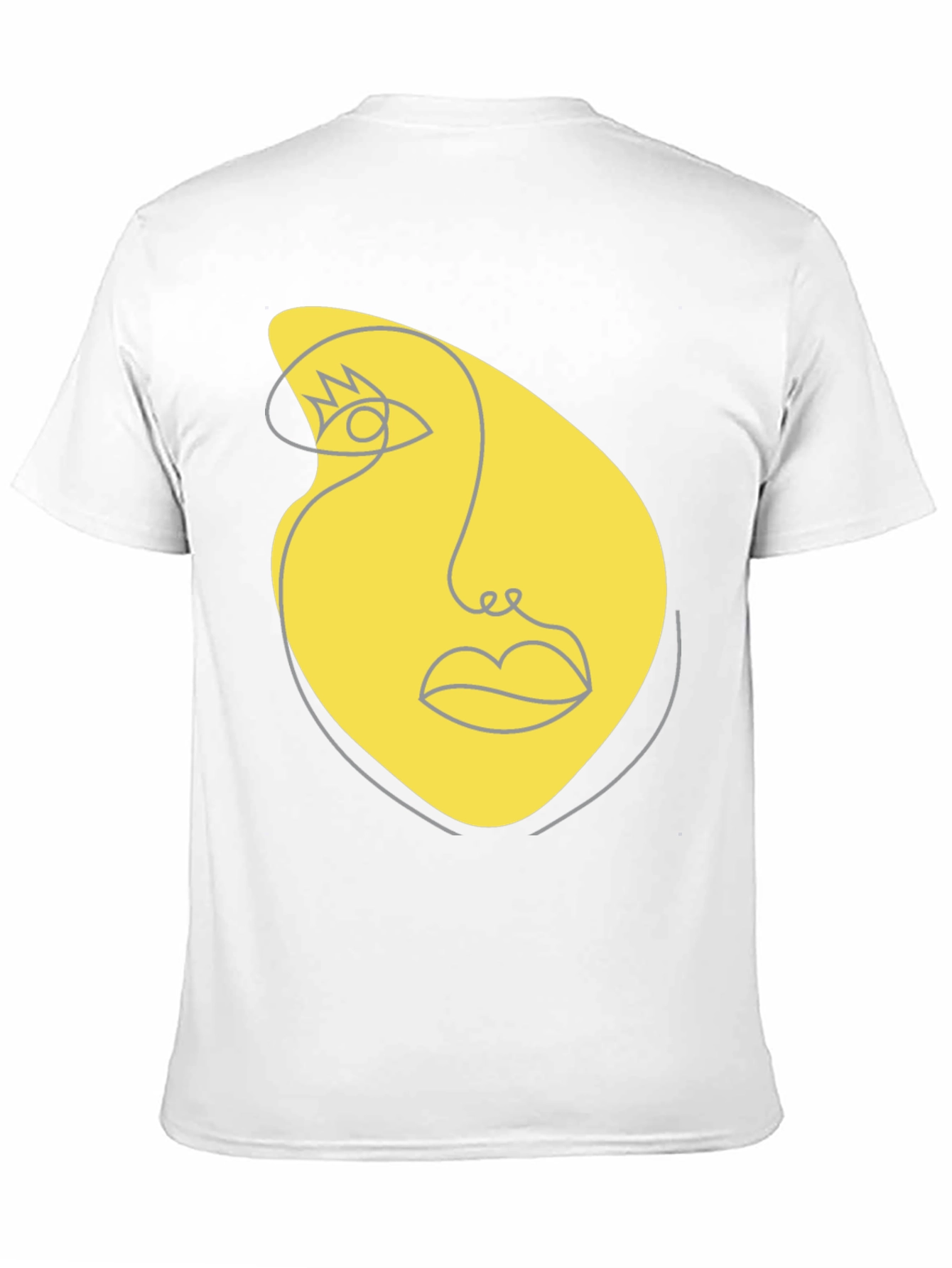 Abstract Face Graphic Tee - Modern Art T-Shirt