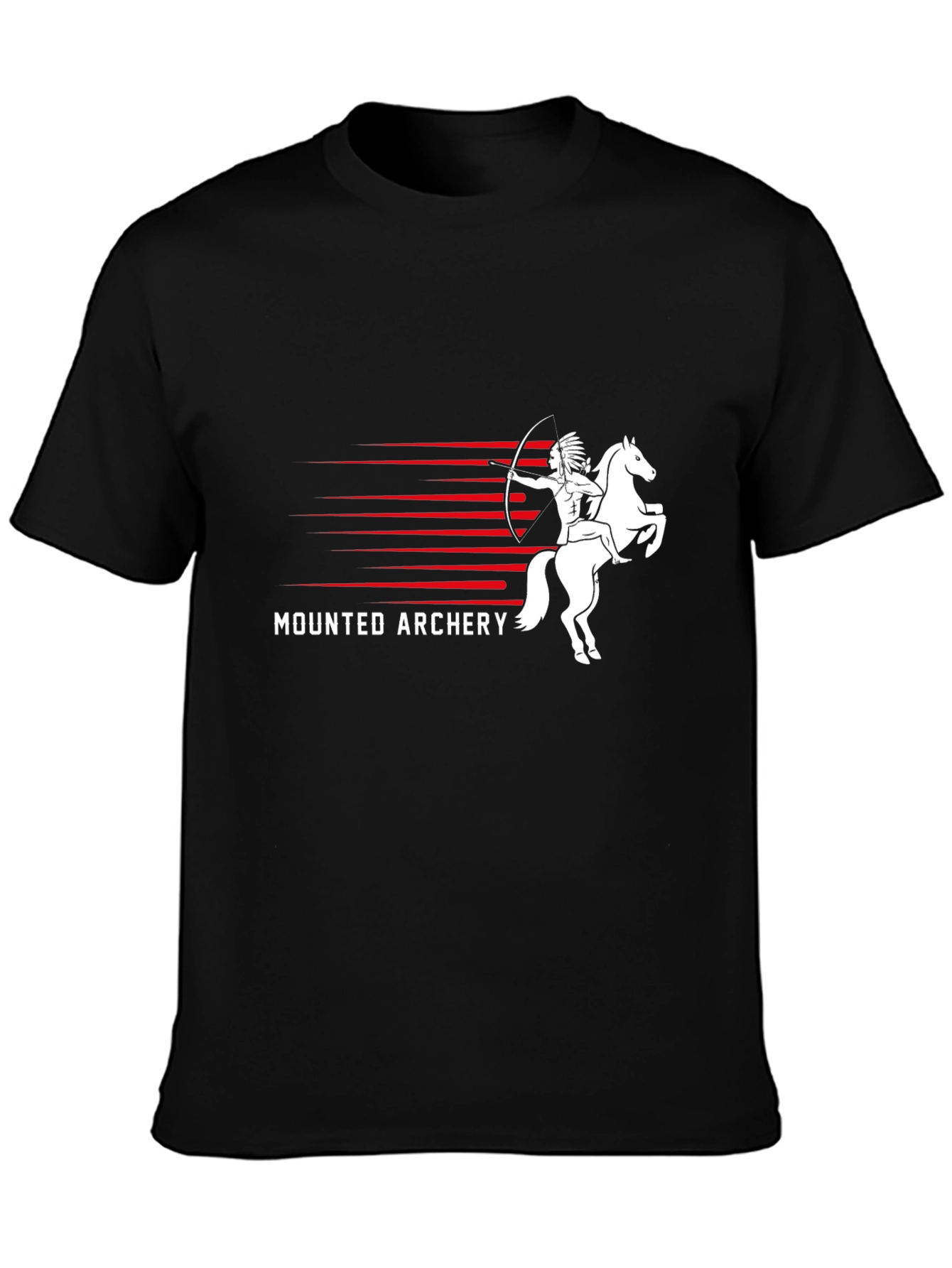 Mounted Archery T-Shirt - Black Cotton Tee