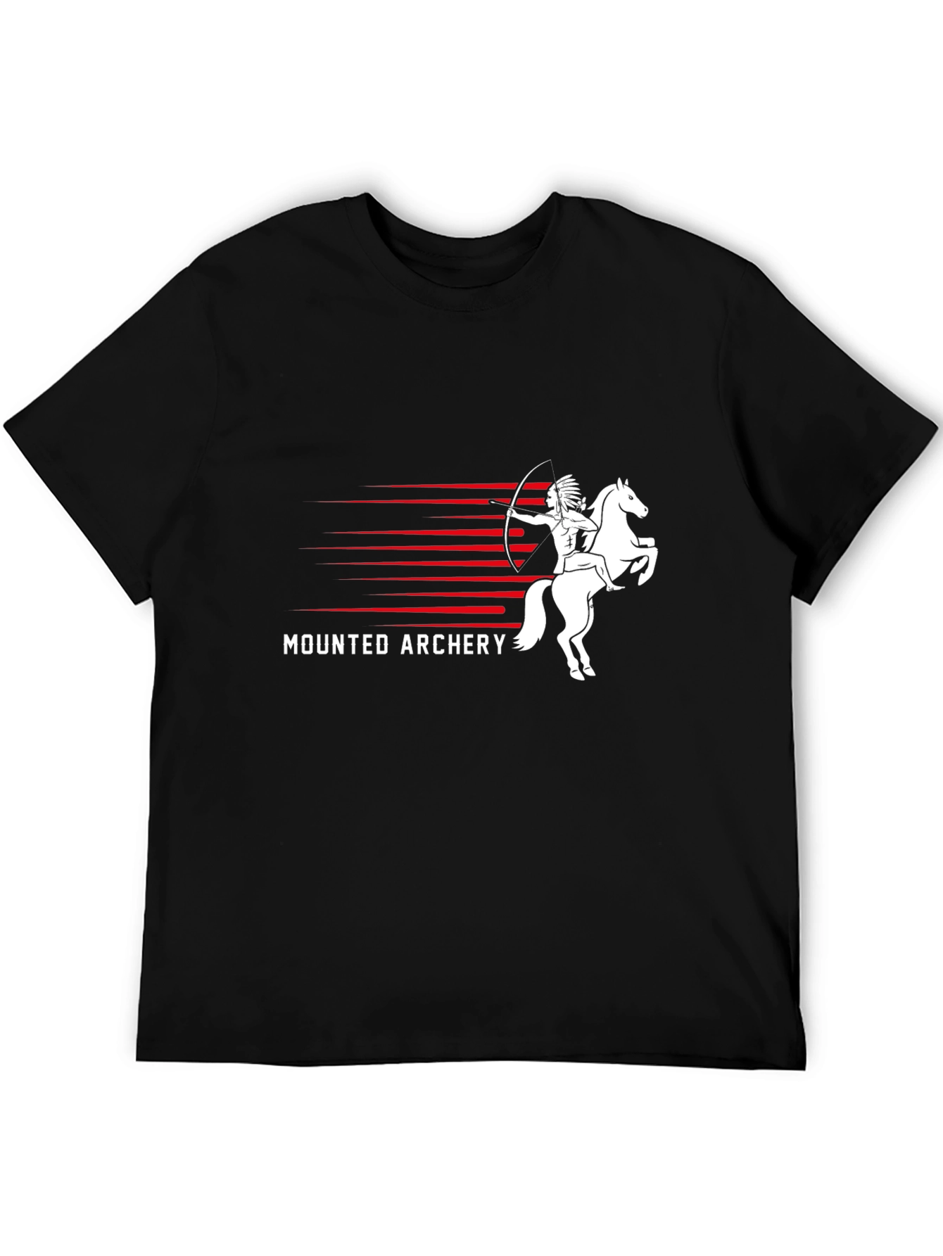 Mounted Archery T-Shirt - Black Cotton Tee