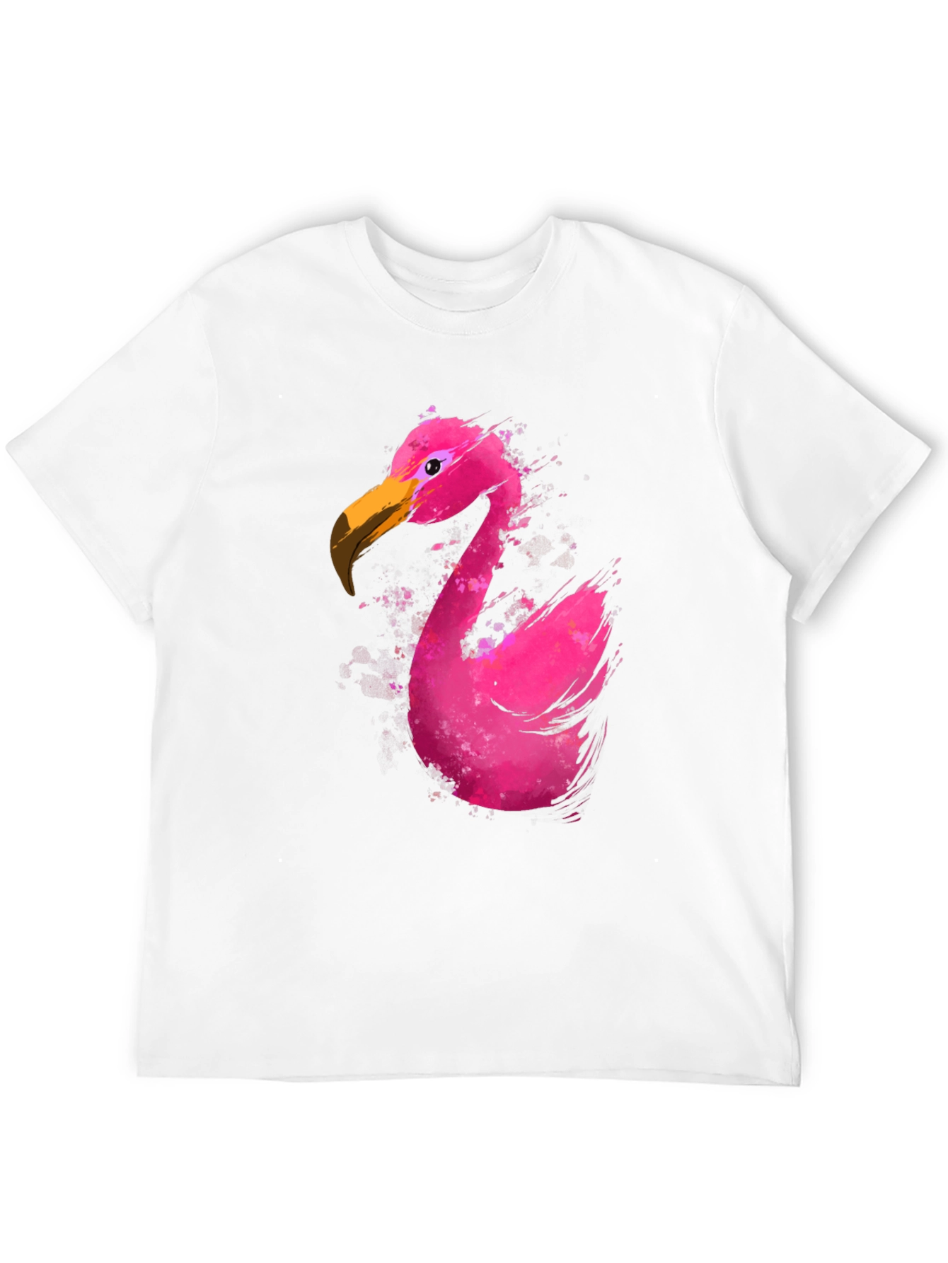Flamingo Graphic T-Shirt - Black Cotton Tee