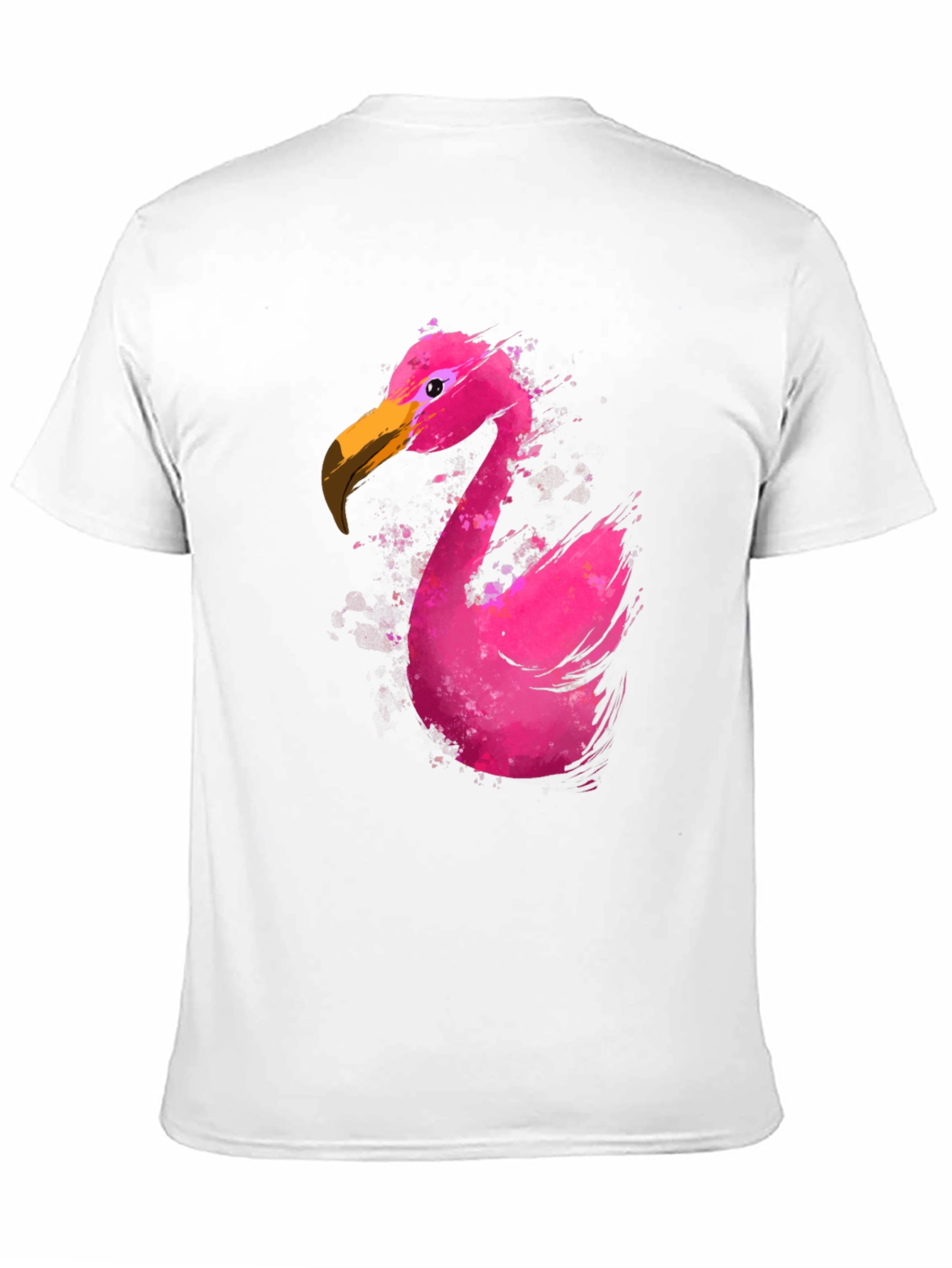 Flamingo Graphic T-Shirt - Black Cotton Tee