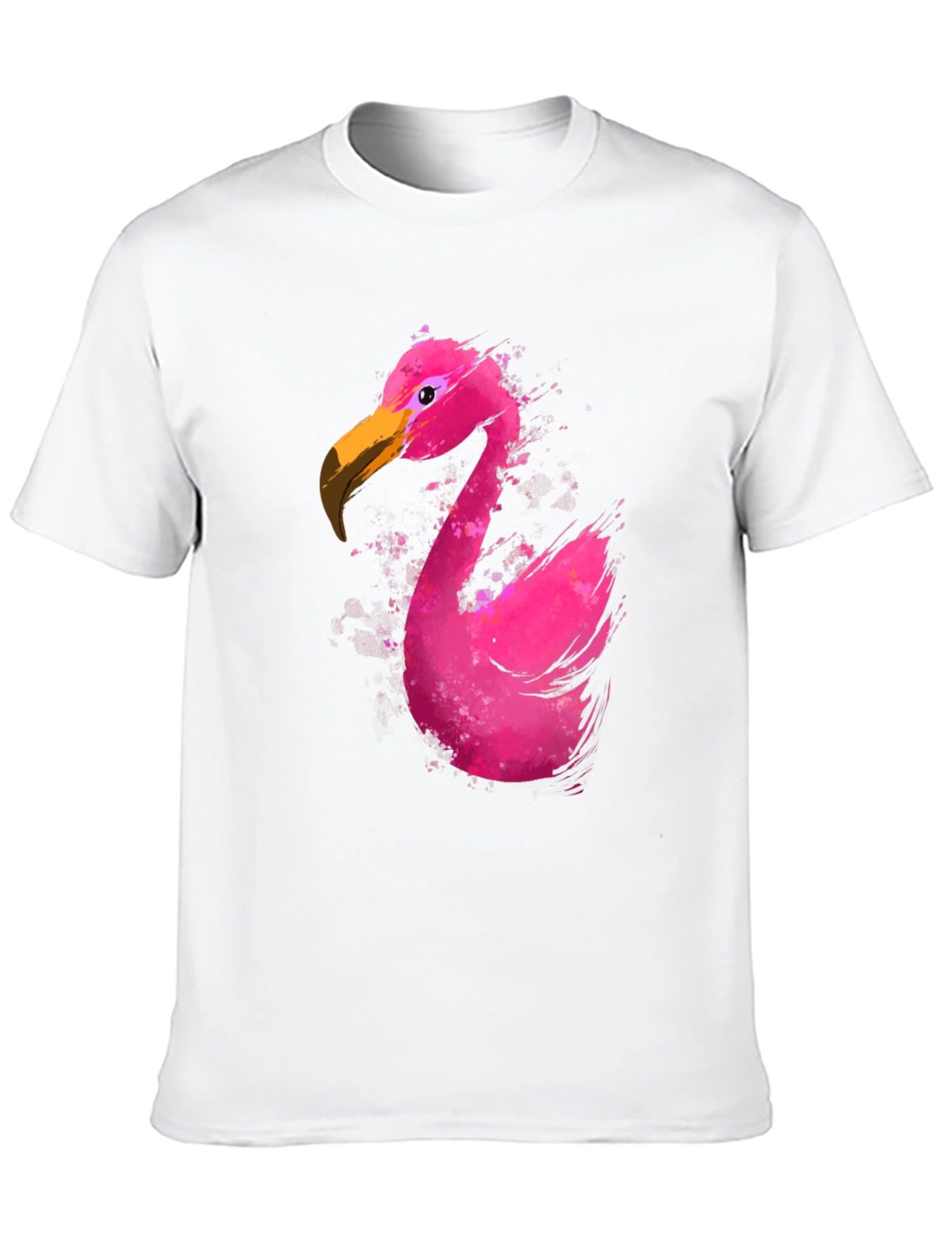 Flamingo Graphic T-Shirt - Black Cotton Tee