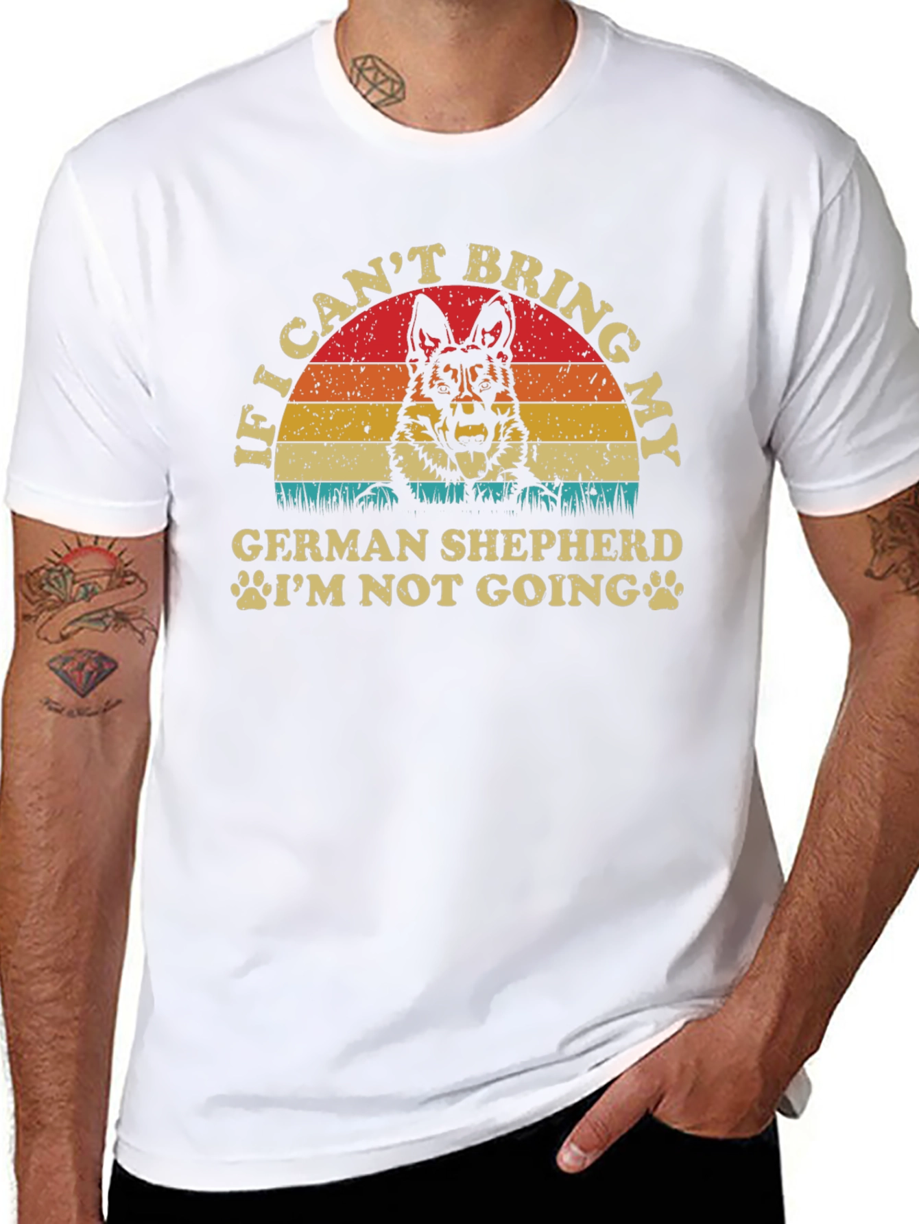German Shepherd Graphic Tee - Dog Lover T-Shirt
