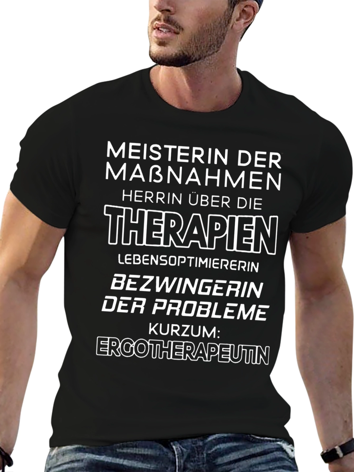 Meisterin Der Maßnahmen Black T-Shirt