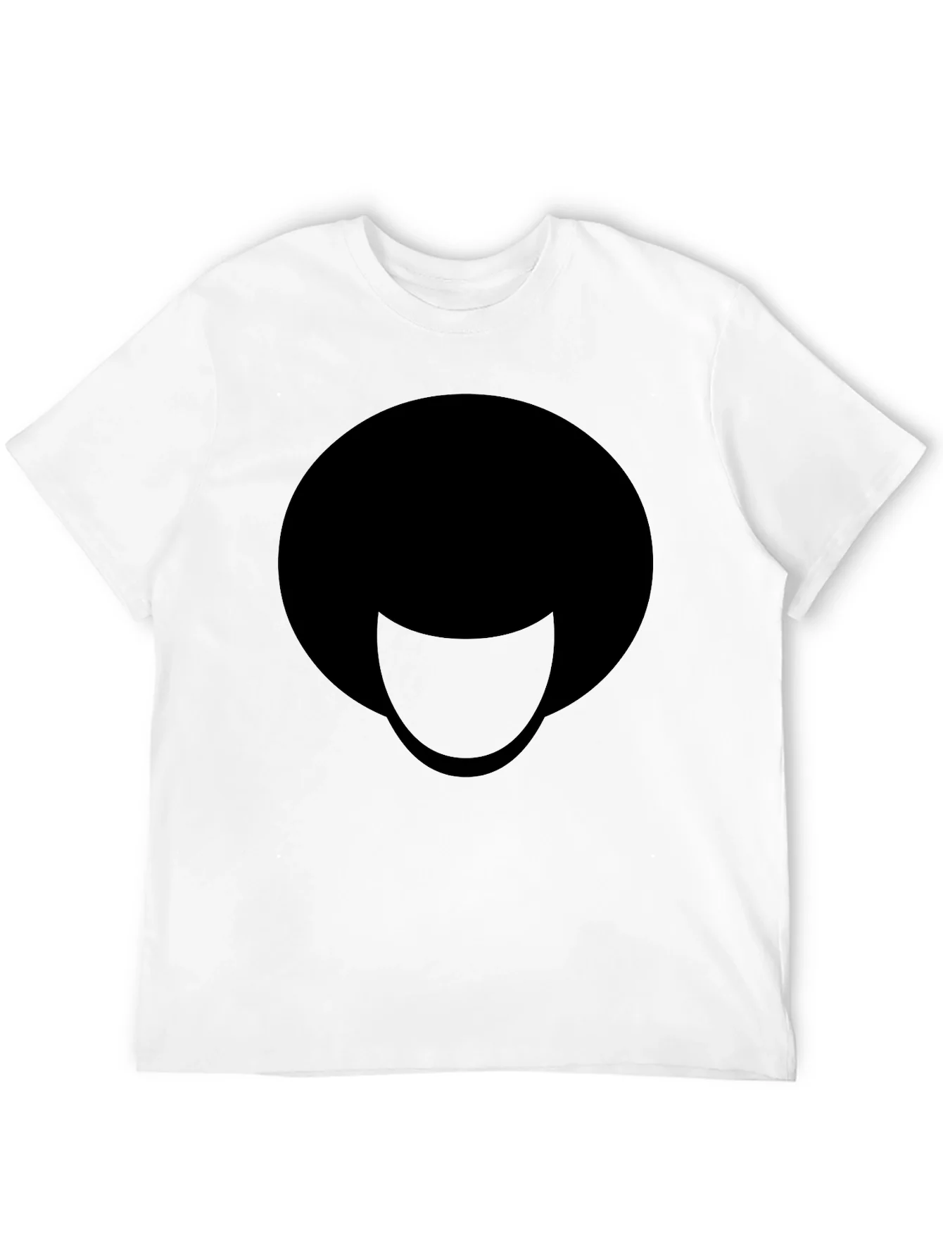 Cool Minimalist Afro T-Shirt - Black Graphic Tee