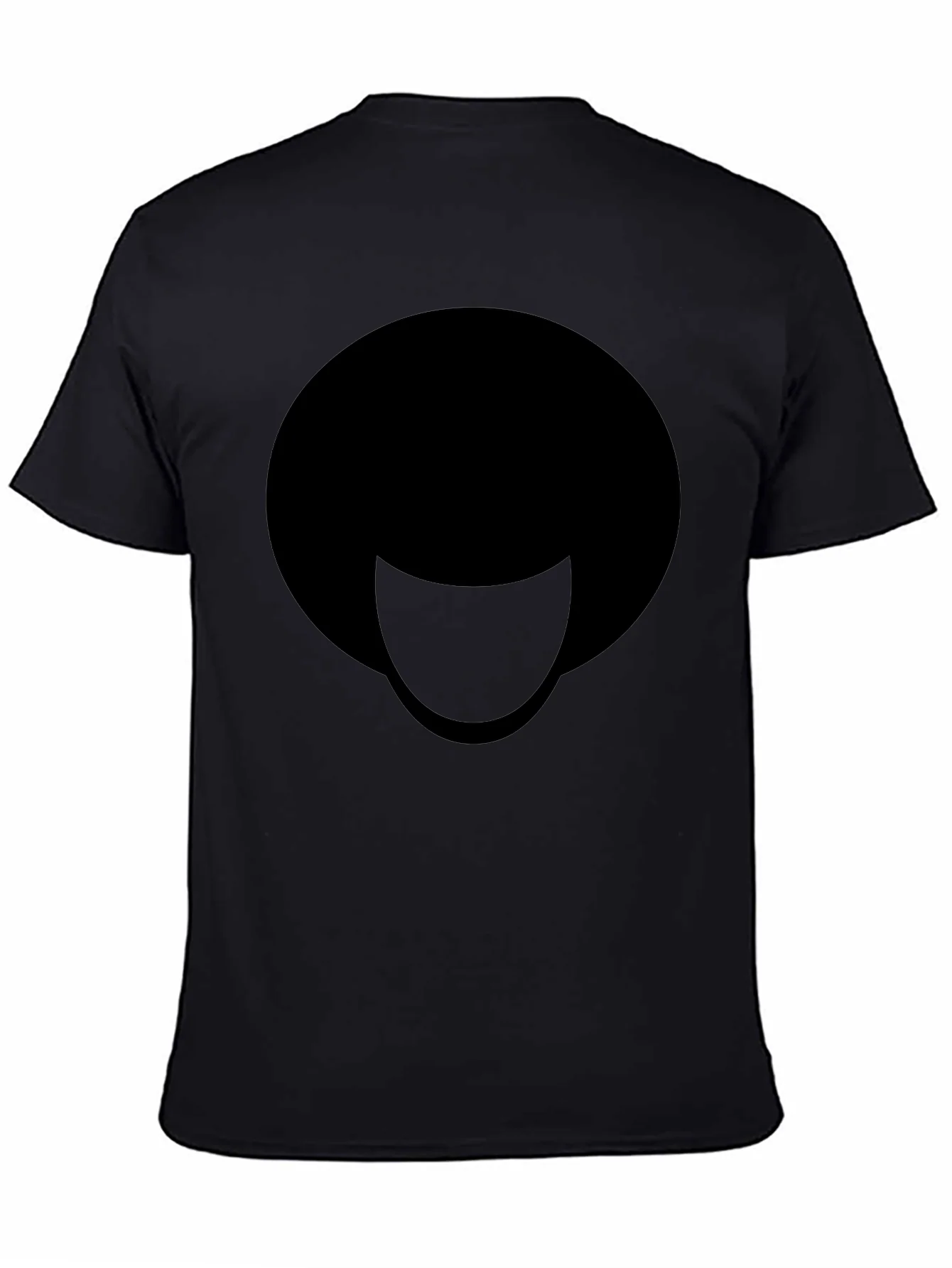 Cool Minimalist Afro T-Shirt - Black Graphic Tee