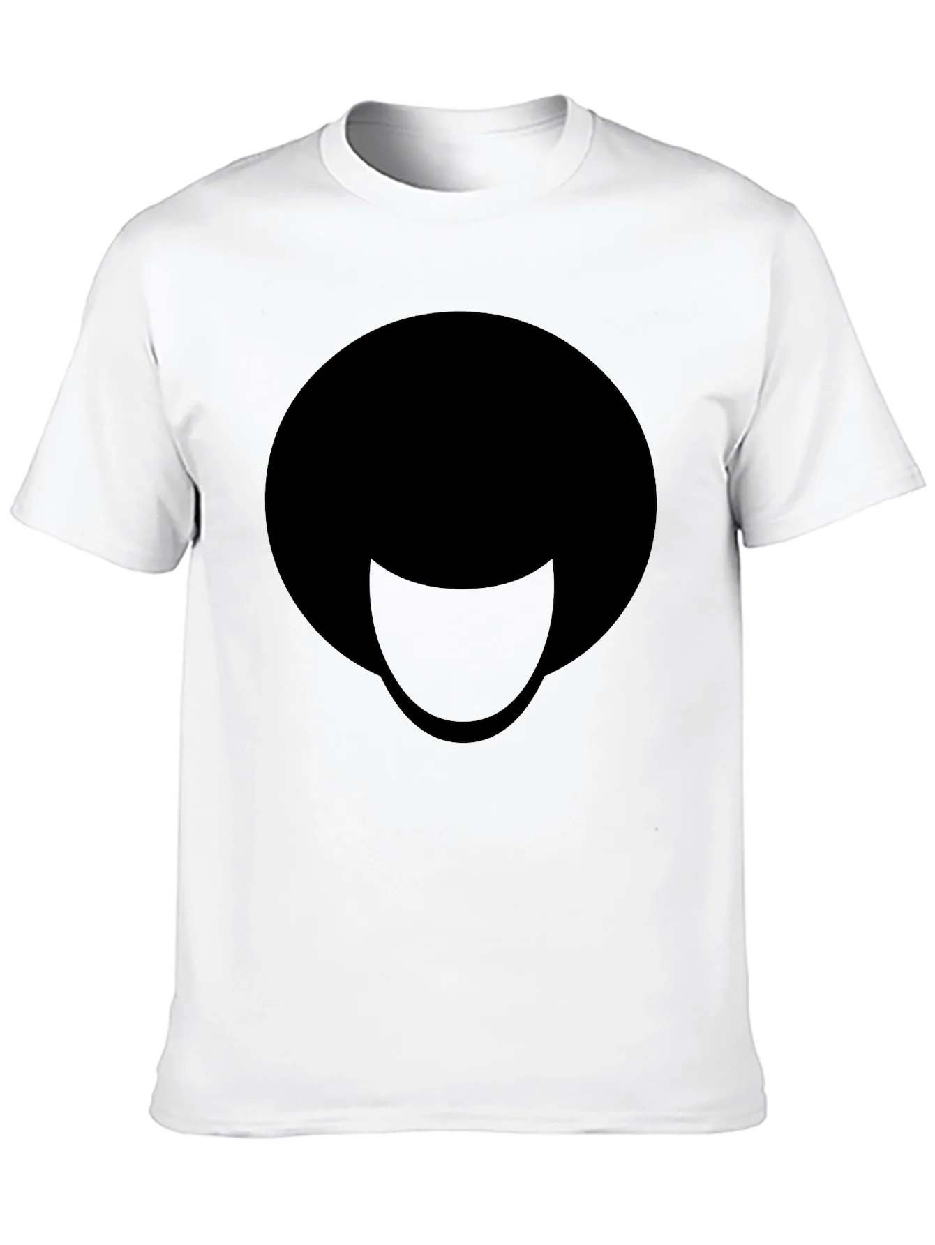 Cool Minimalist Afro T-Shirt - Black Graphic Tee