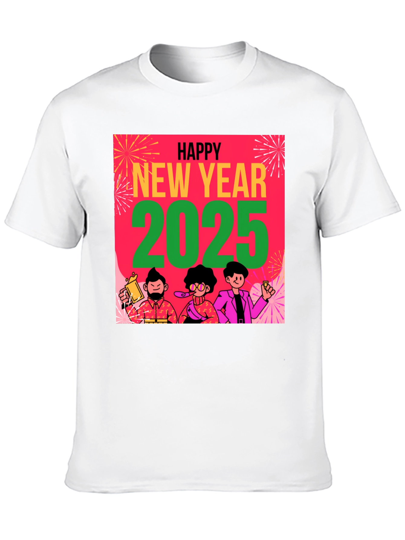 Happy New Year 2025 Graphic Tee