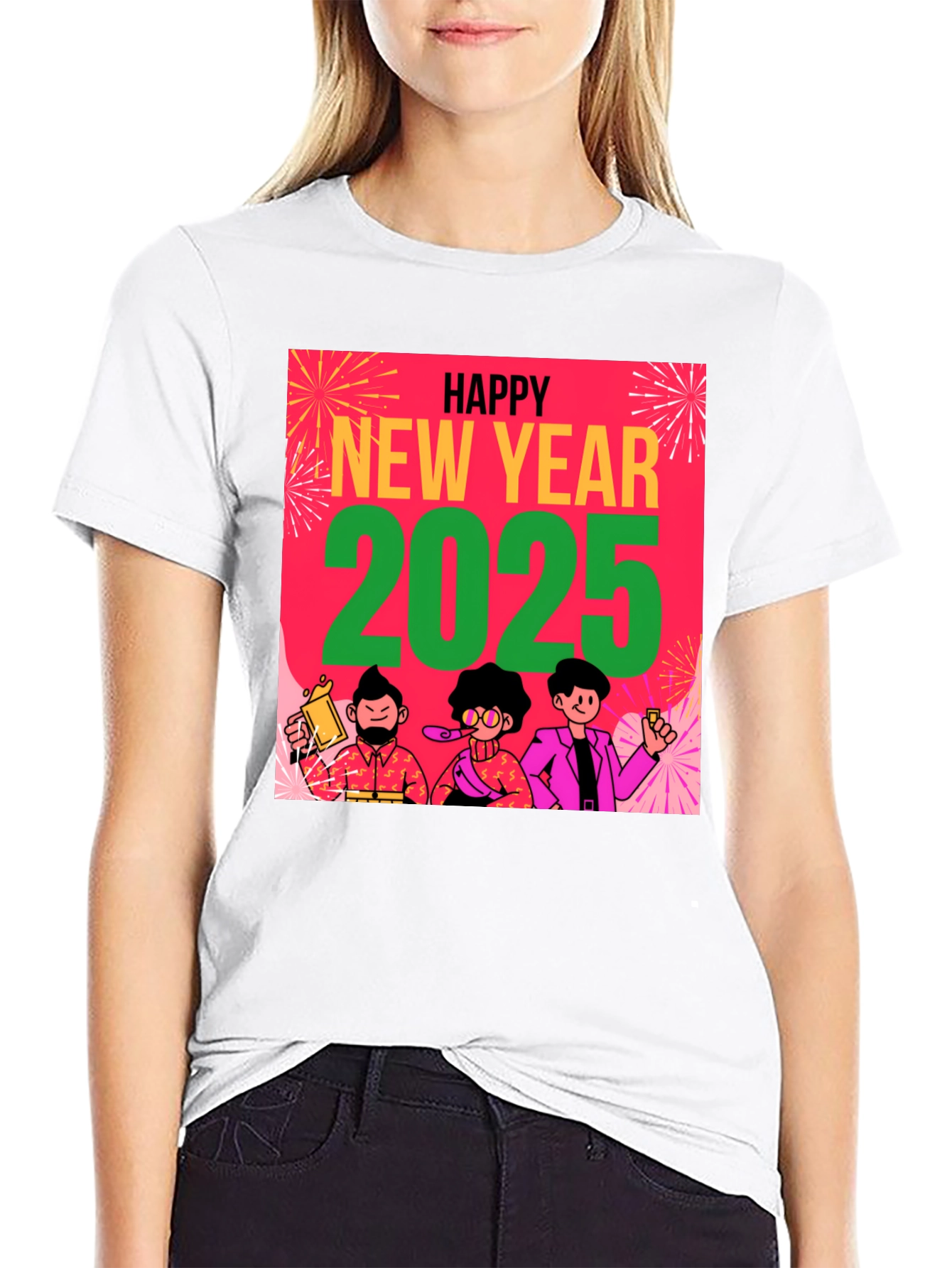 Happy New Year 2025 Graphic Tee