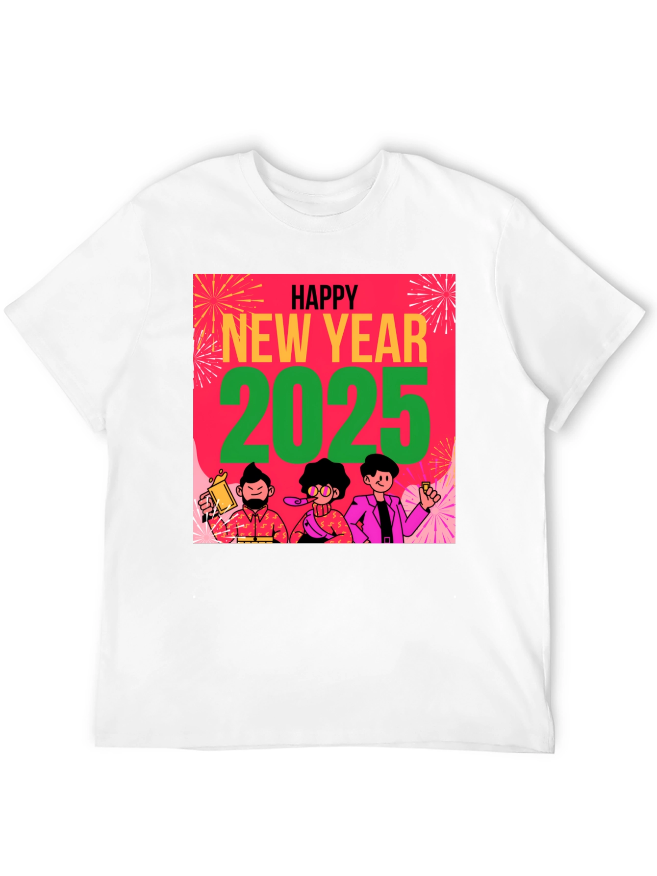 Happy New Year 2025 Graphic Tee