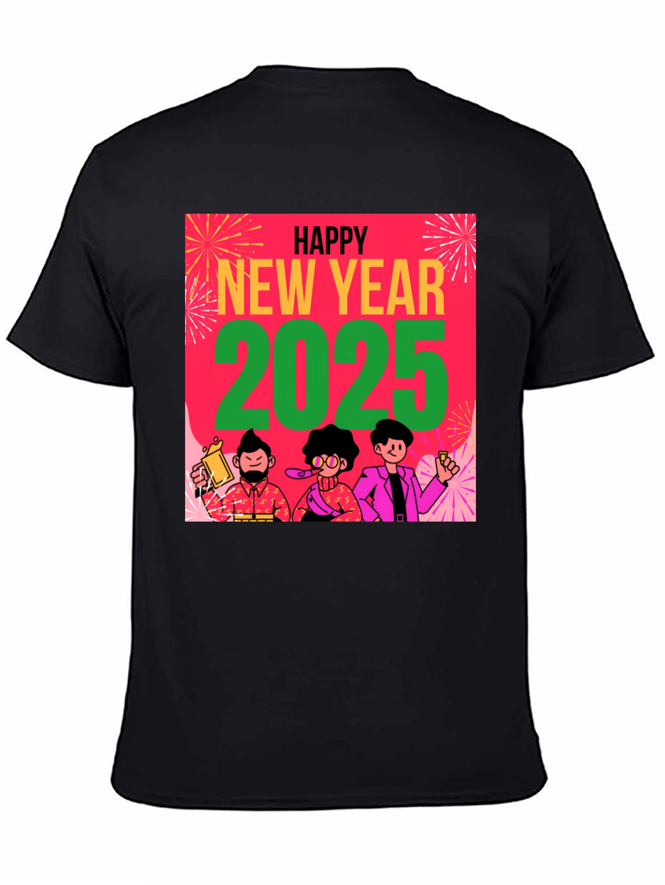 Happy New Year 2025 Graphic Tee