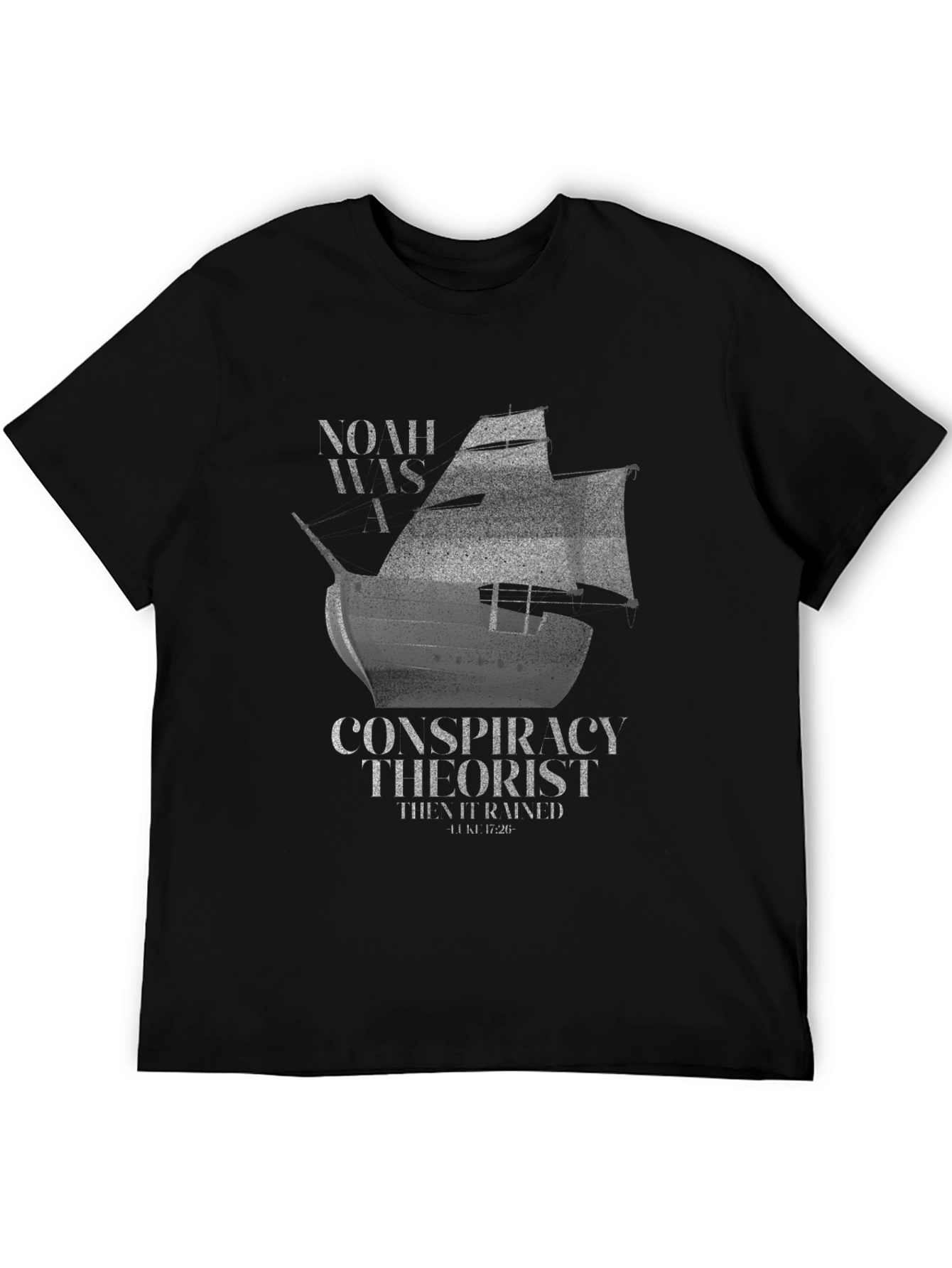 Noah Conspiracy Theorist Black T-Shirt