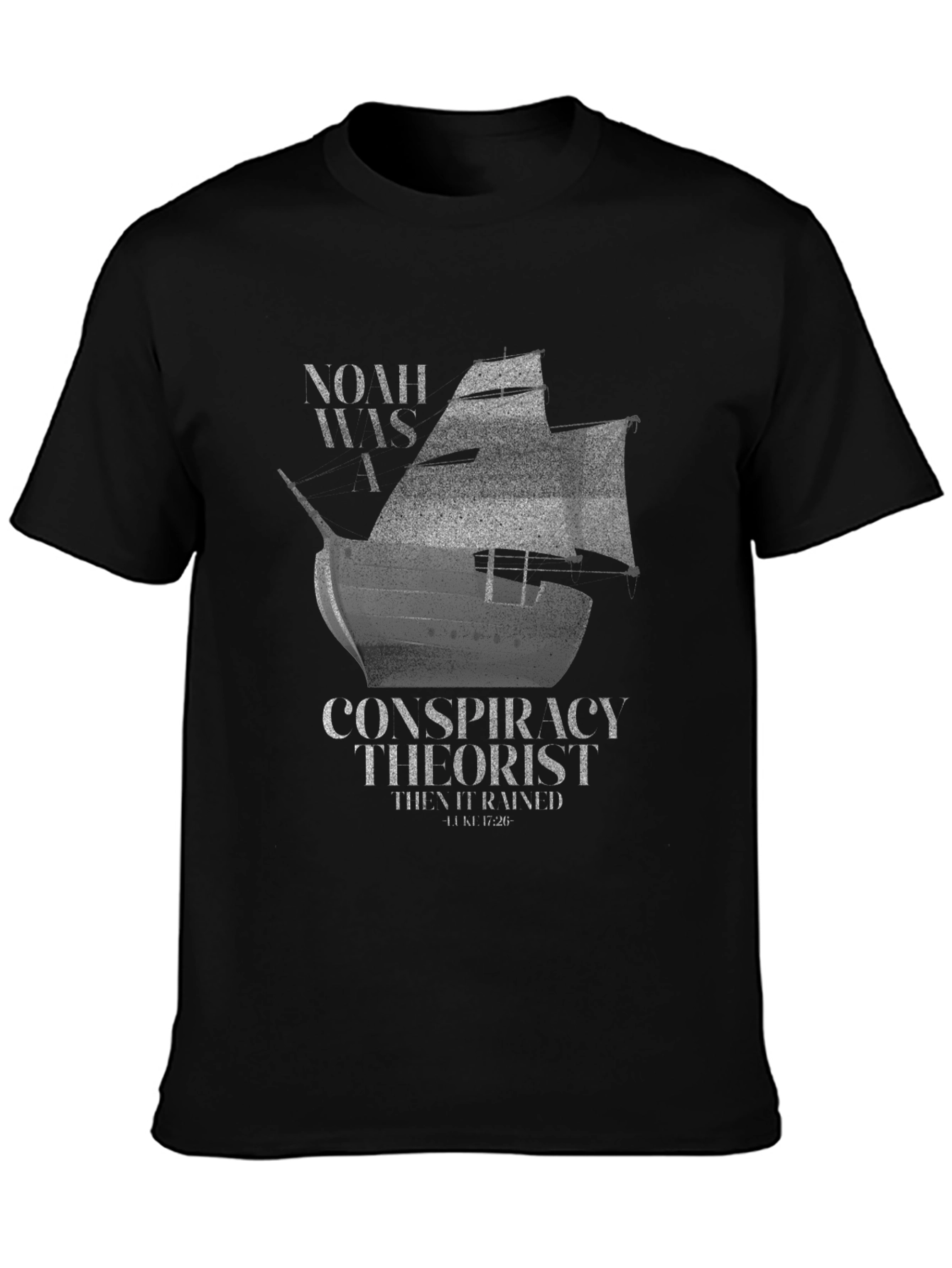 Noah Conspiracy Theorist Black T-Shirt