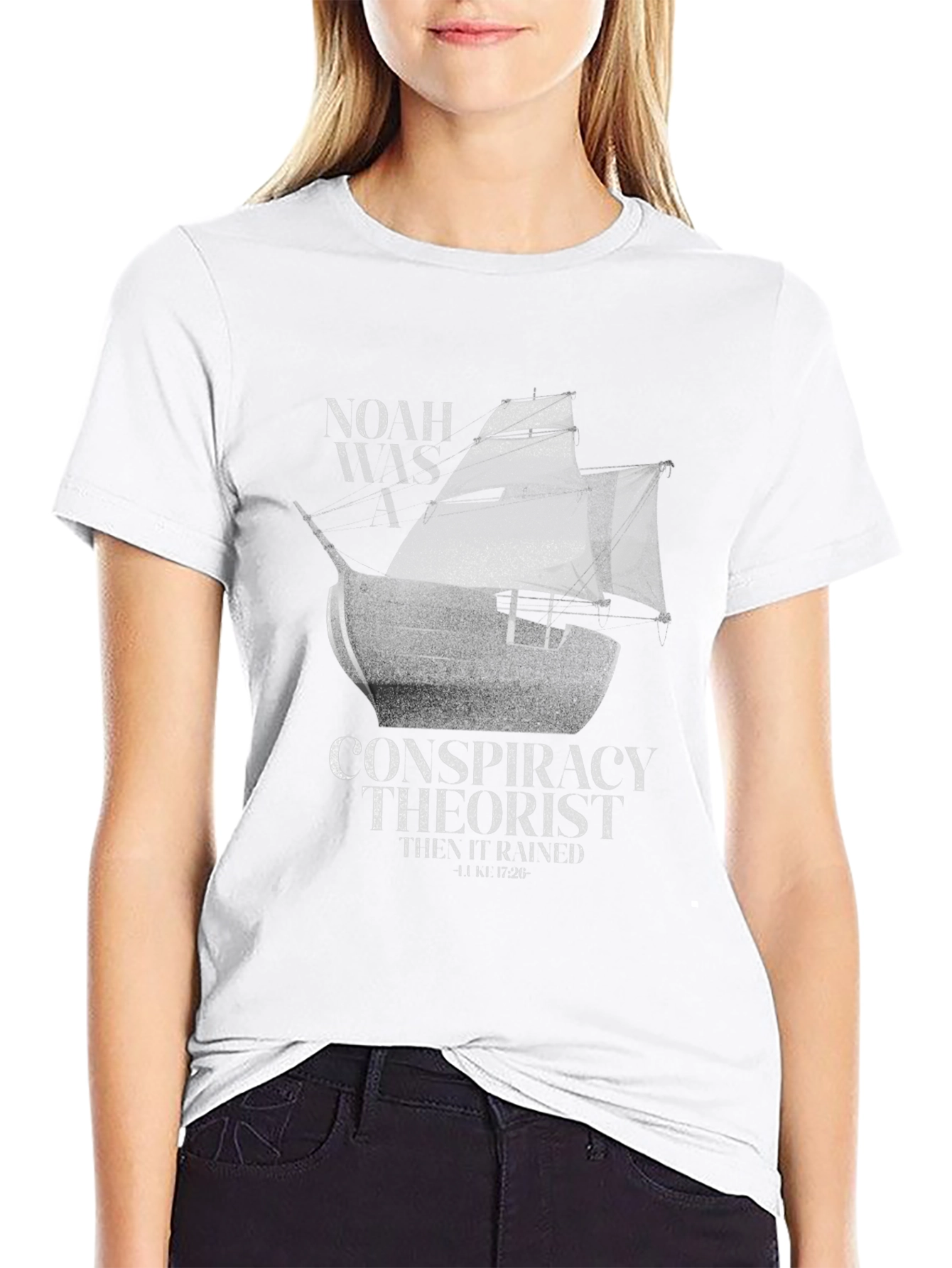 Noah Conspiracy Theorist Black T-Shirt