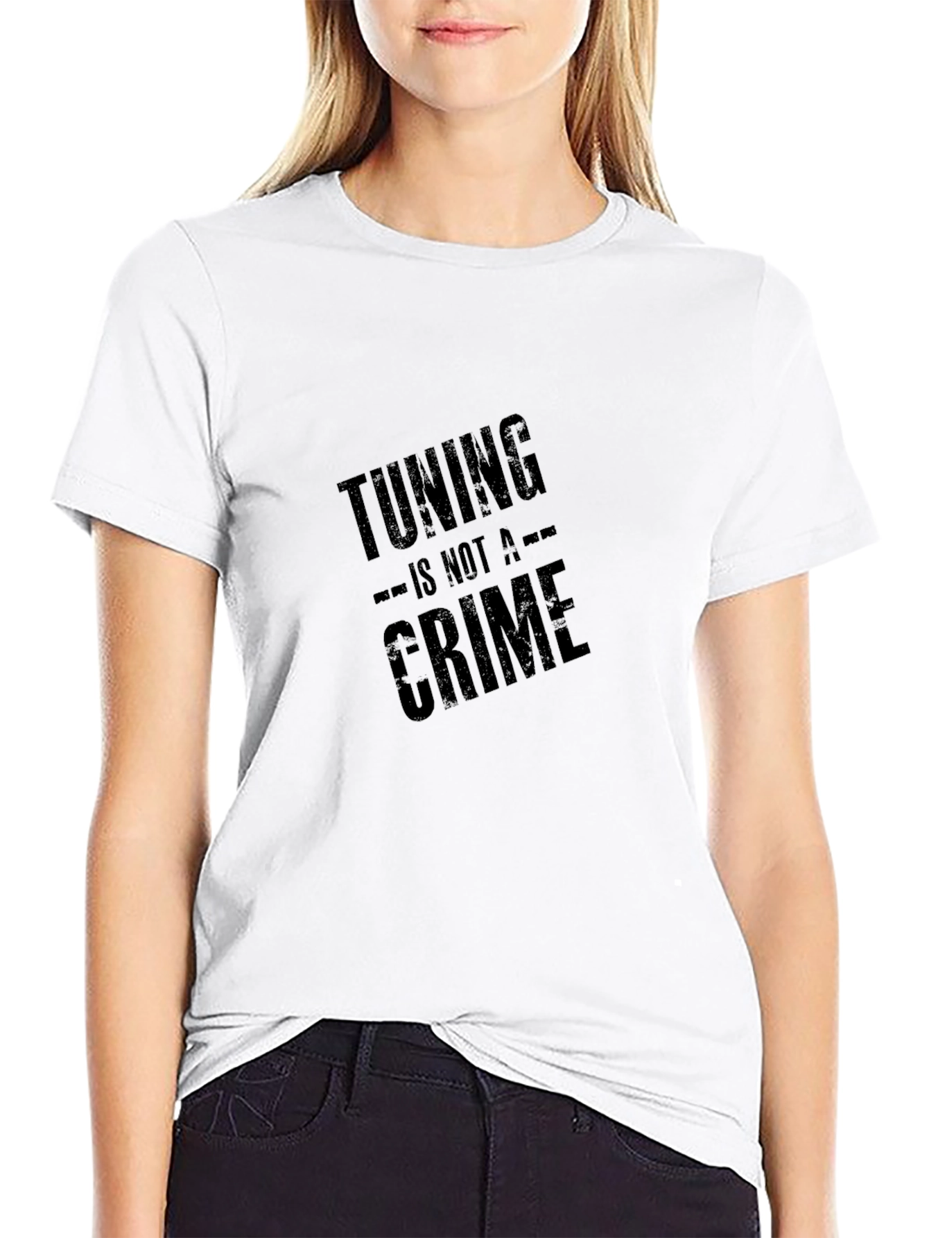 Tuning Is Not A Crime Black T-Shirt