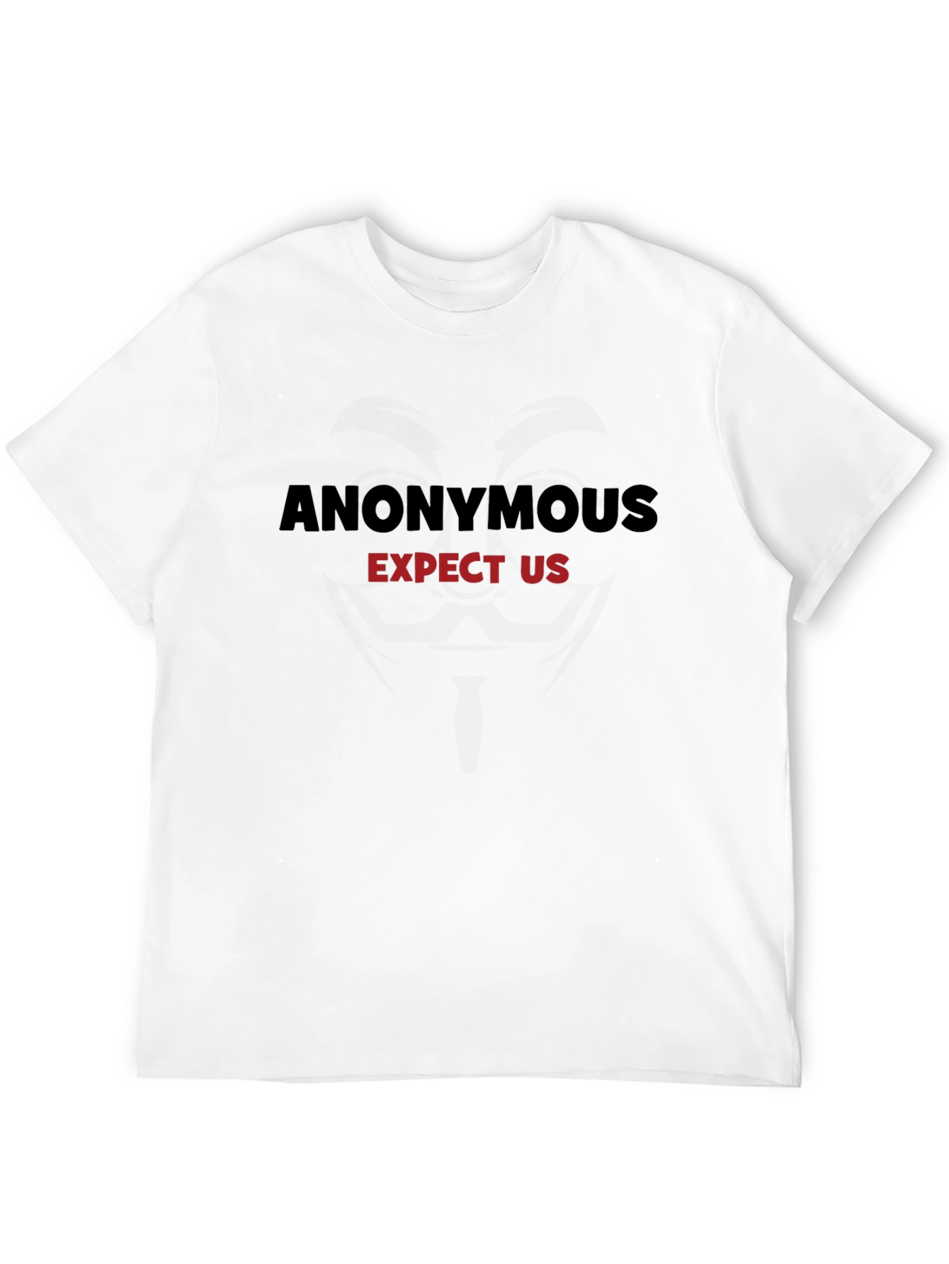 Anonymous Expect Us Graphic Tee - Black Cotton T-Shirt