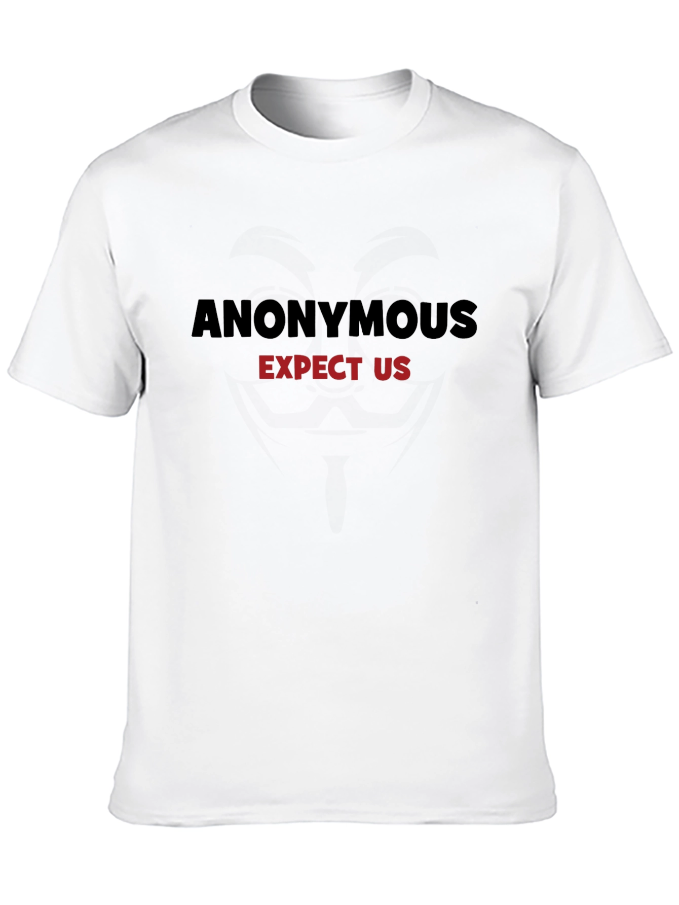 Anonymous Expect Us Graphic Tee - Black Cotton T-Shirt