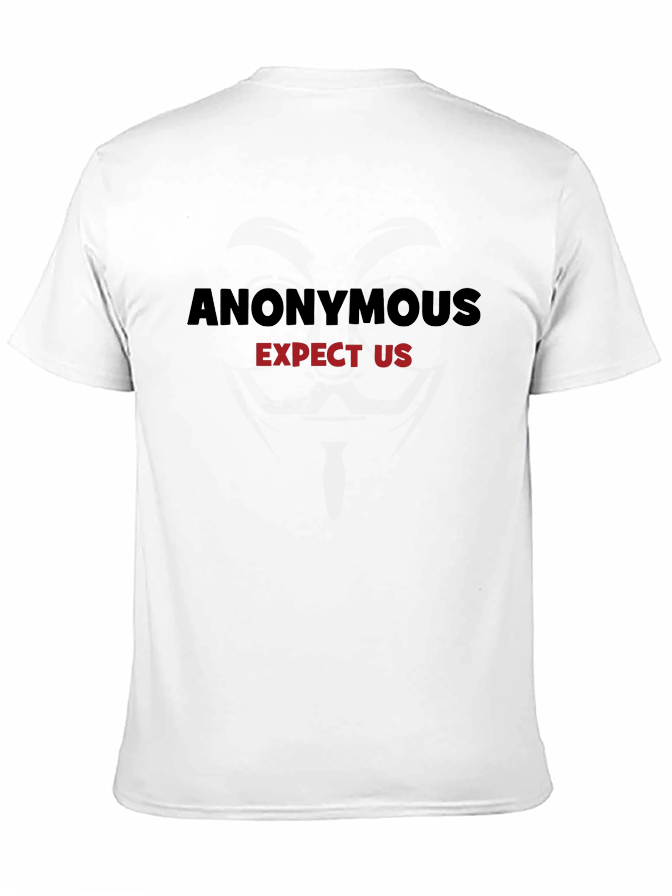 Anonymous Expect Us Graphic Tee - Black Cotton T-Shirt