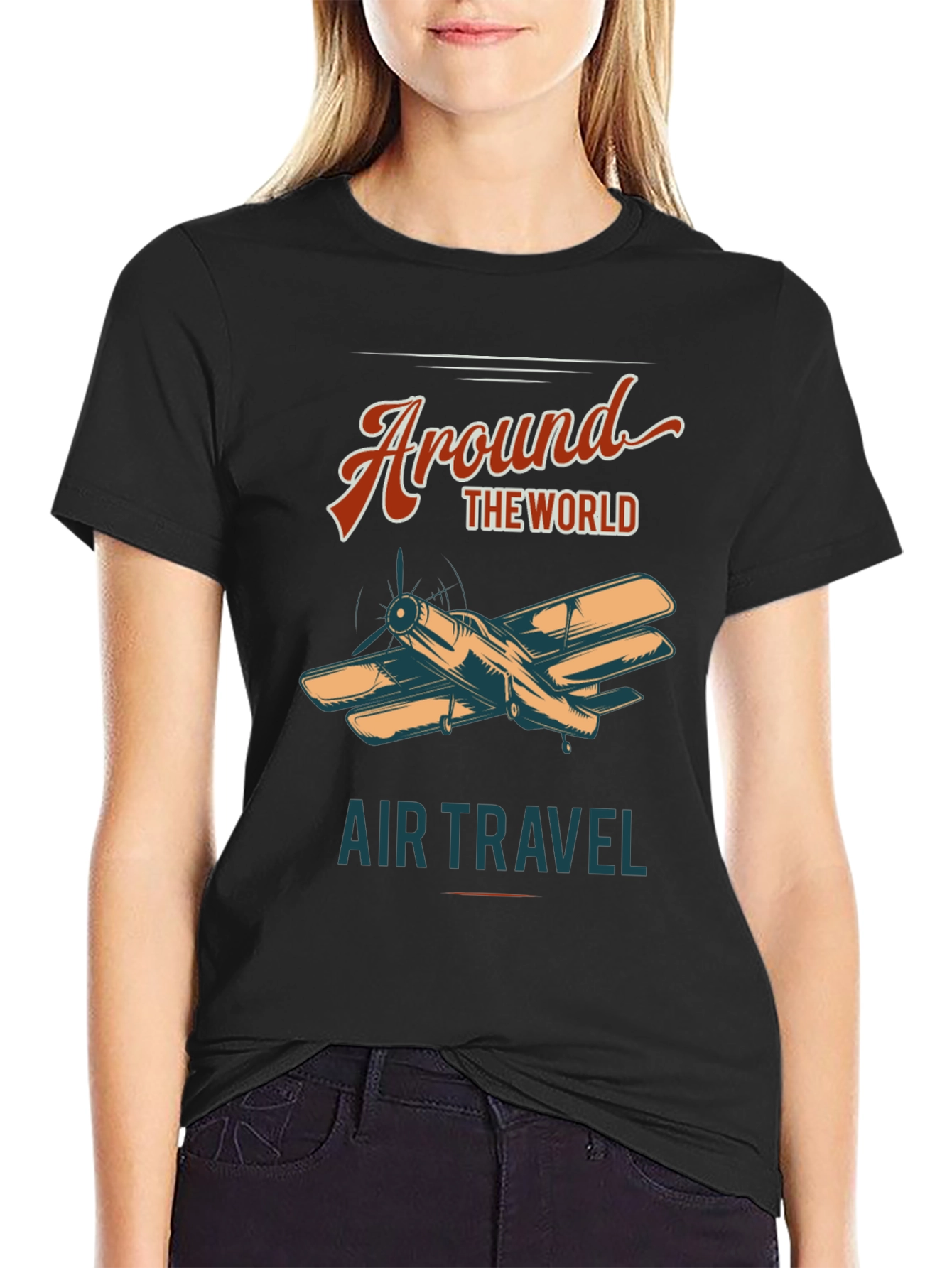 Around The World Air Travel Graphic Tee
