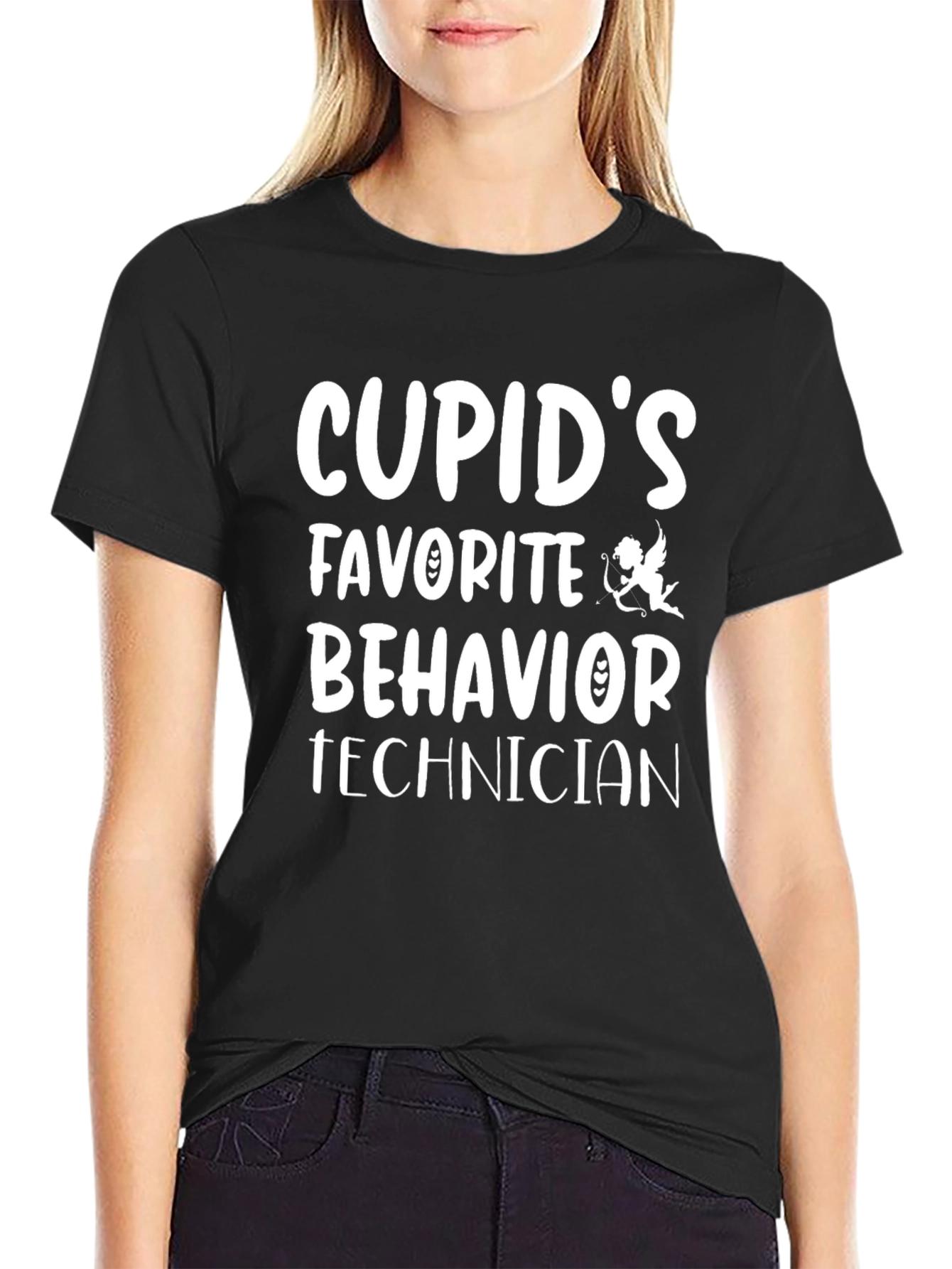 Cupids Favorite Behavior Technician Black T-Shirt