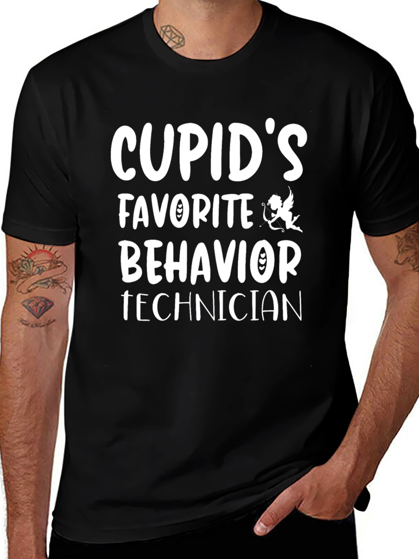Cupids Favorite Behavior Technician Black T-Shirt