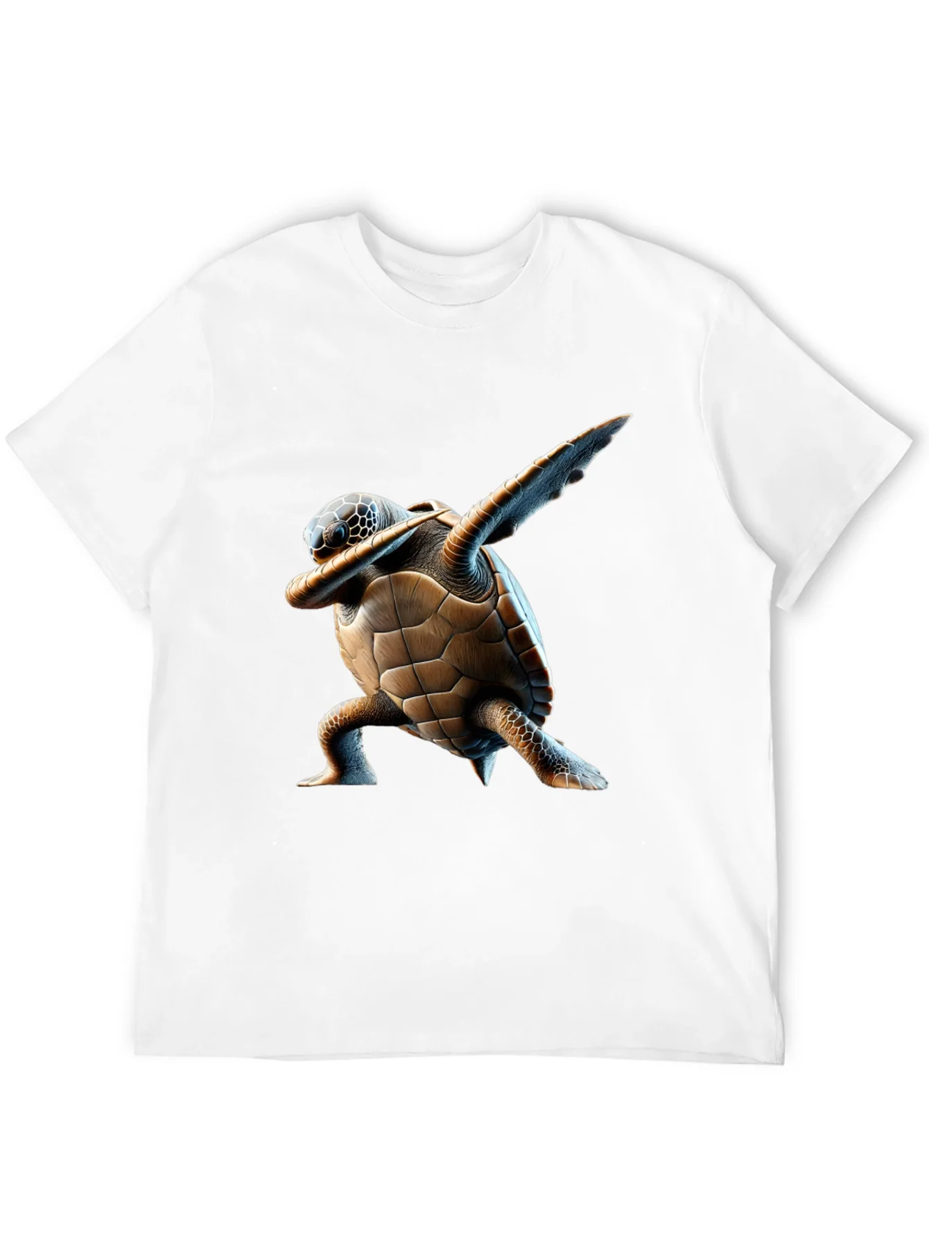 Dabbing Turtle Graphic Tee - Cool Black T-Shirt