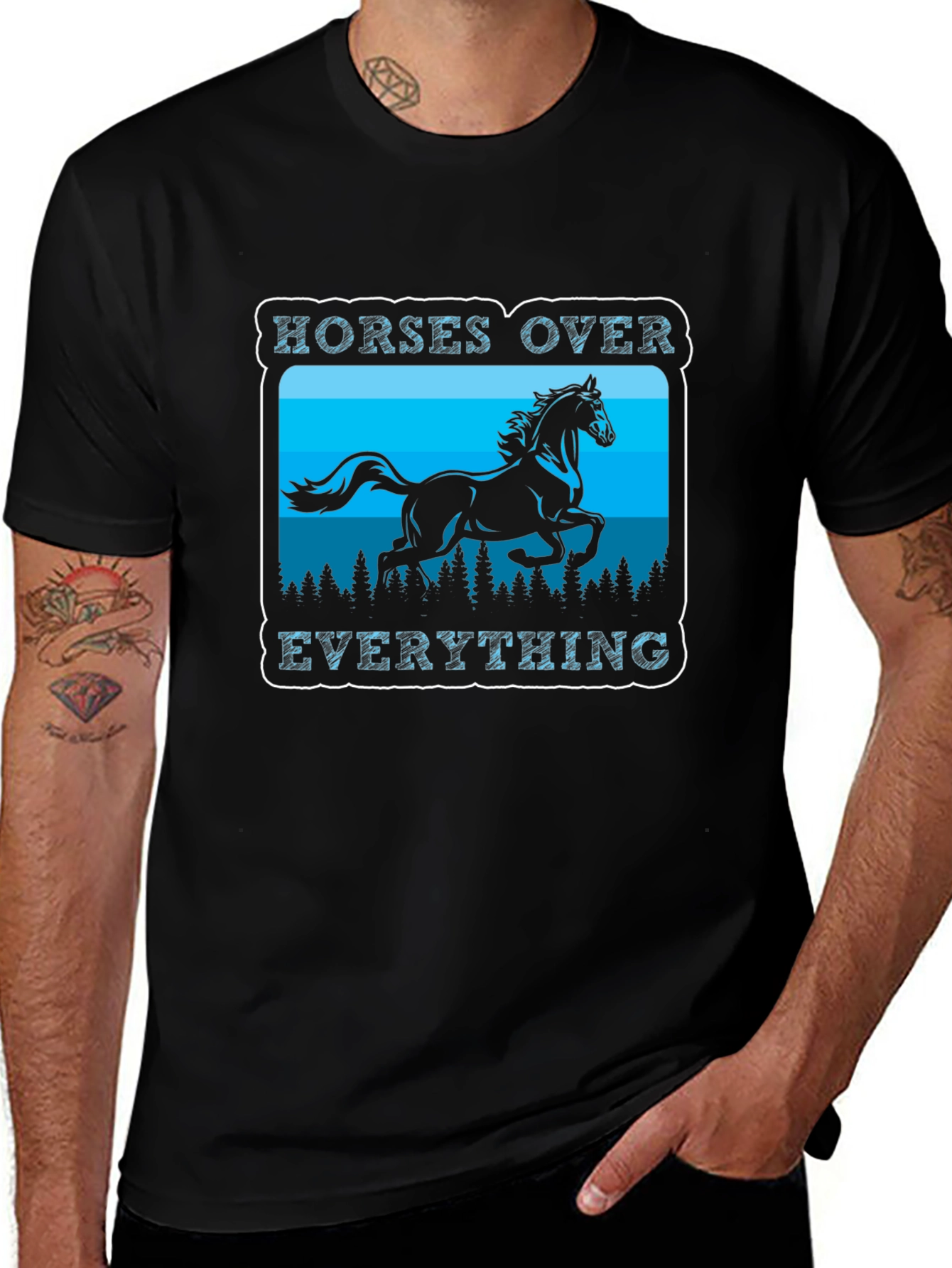 Horses Over Everything Graphic Tee