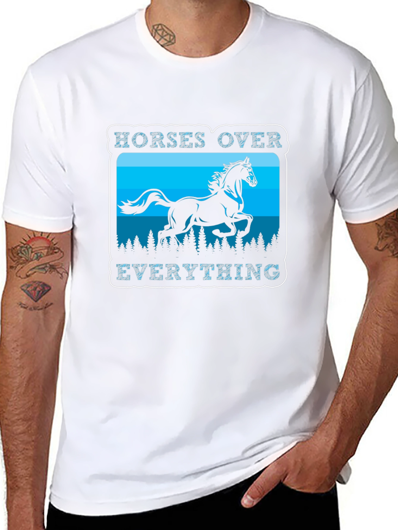 Horses Over Everything Graphic Tee