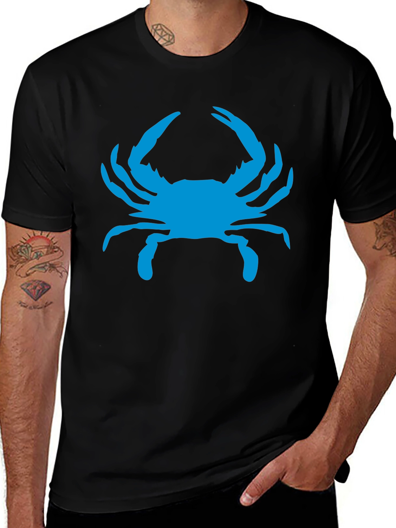 Blue Crab Graphic Tee - Stylish & Unique!