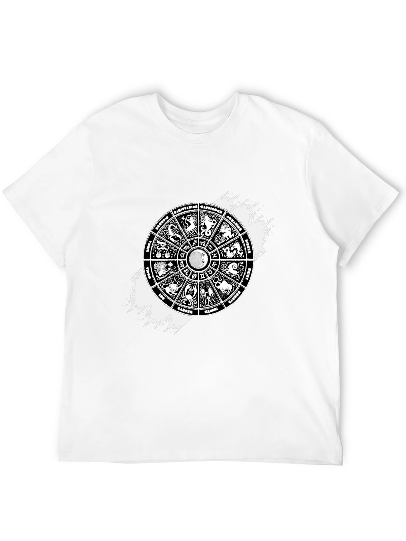 Zodiac Sign Wheel T-Shirt - Astrology Graphic Tee