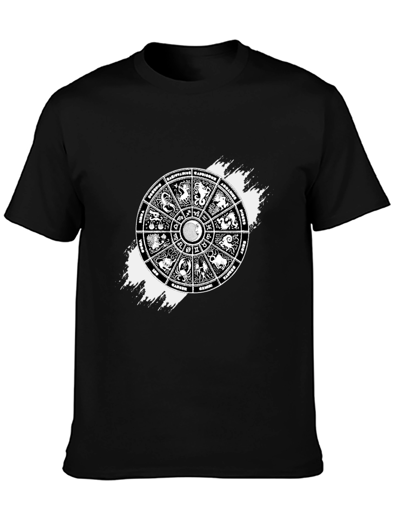 Zodiac Sign Wheel T-Shirt - Astrology Graphic Tee