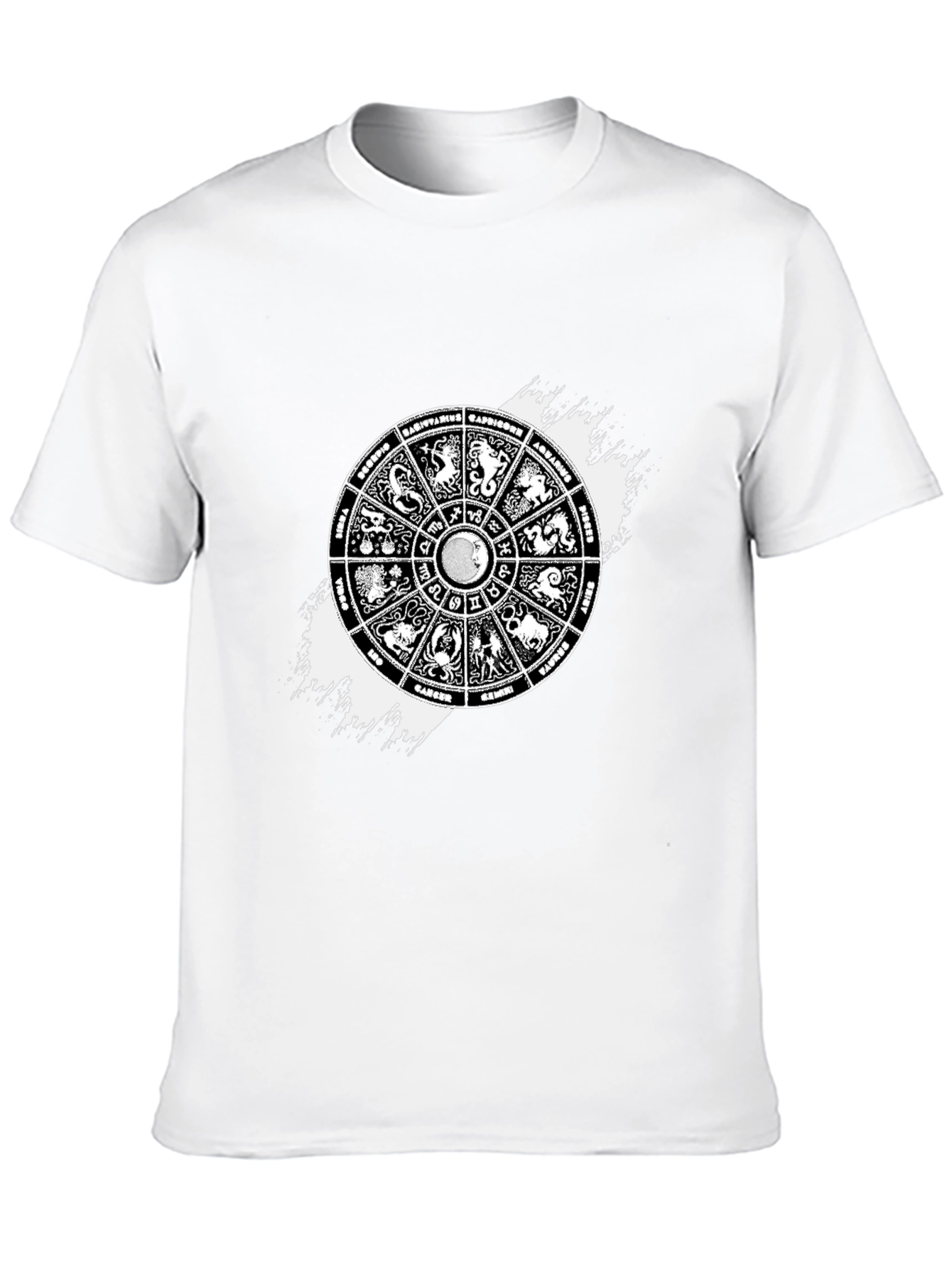 Zodiac Sign Wheel T-Shirt - Astrology Graphic Tee