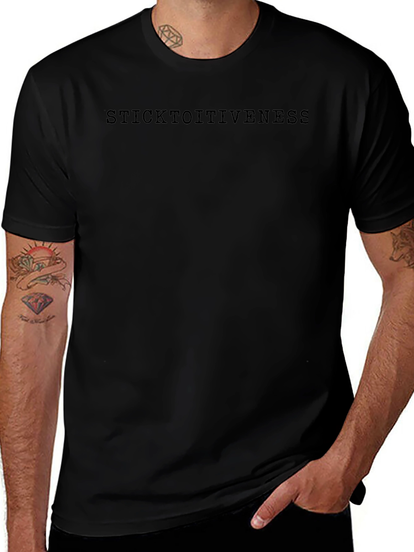 Sticktoitiveness Crew Neck T-Shirt